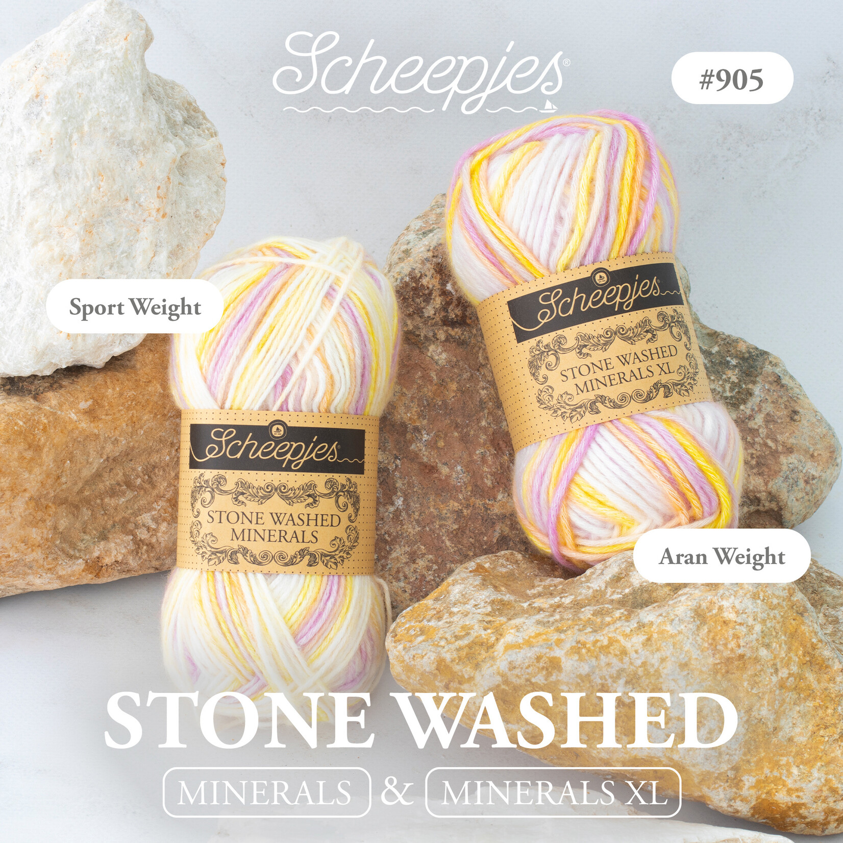 Scheepjes Stone Washed Minerals 905 Limestone Lush
