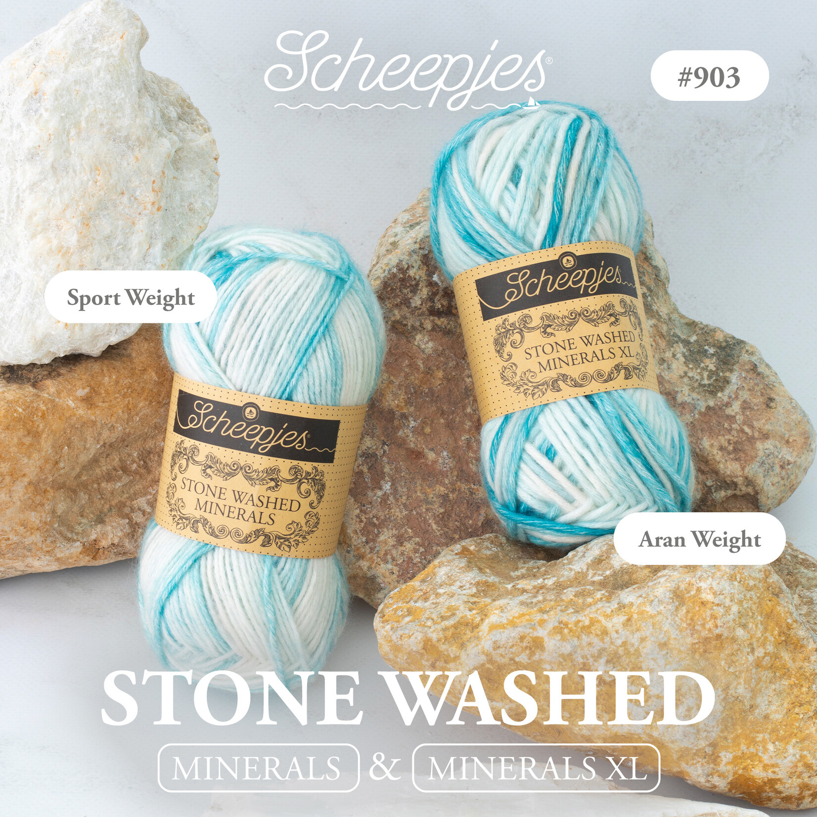 Scheepjes Stone Washed Minerals 903 Sapph Serenade