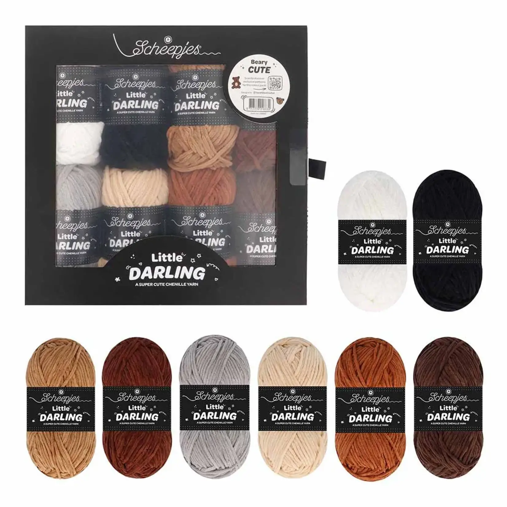 Scheepjes Little Darling colour pack 8x25g Beary Cute