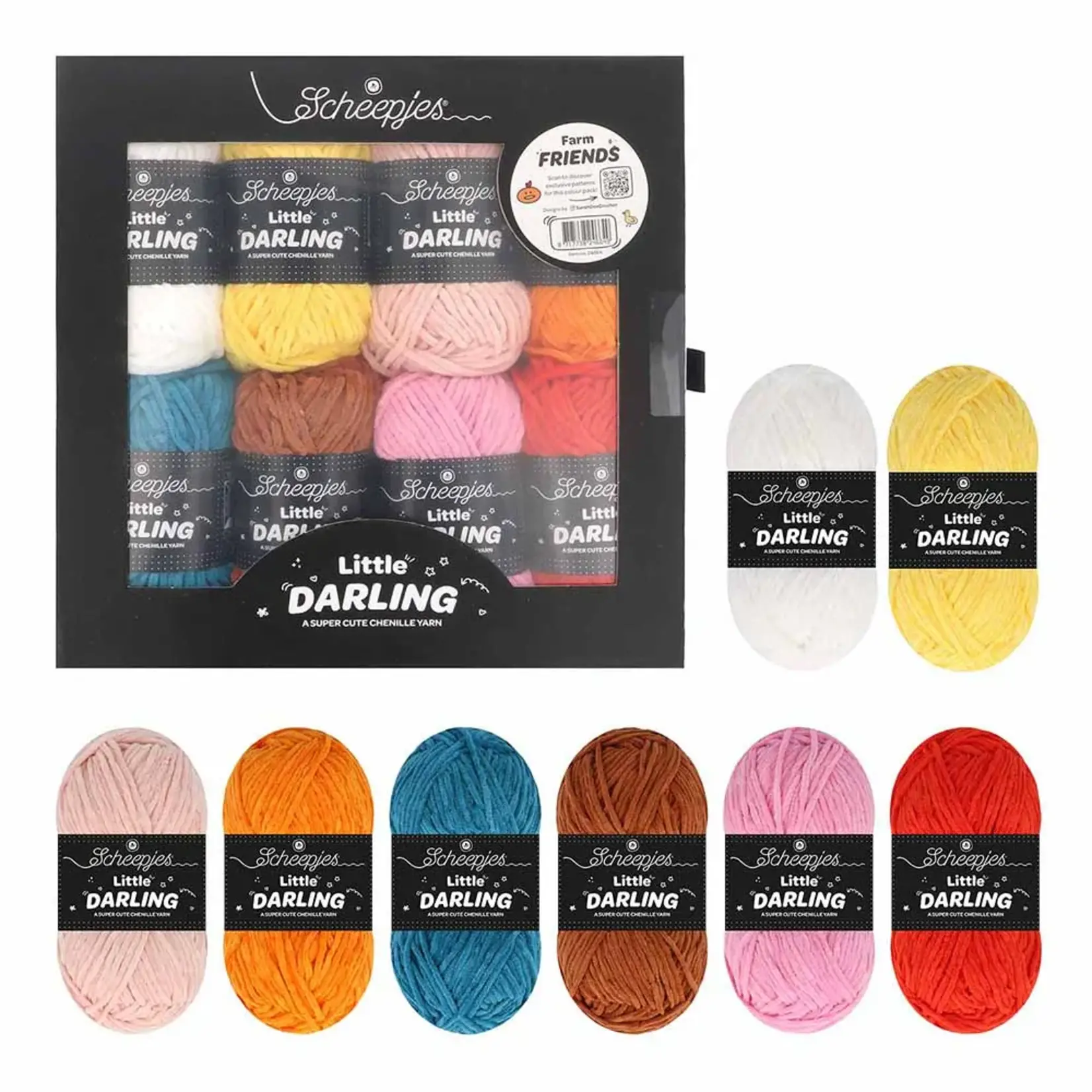 Scheepjes Little Darling colour pack 8x25g Farm Friends