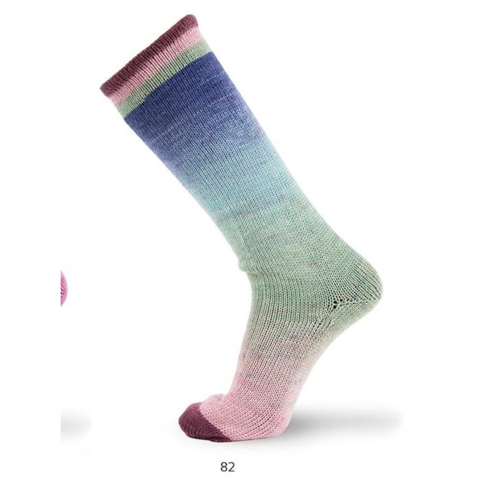 Katia Degradé Symmetric Socks 82 - Roze-Mint-Blauw