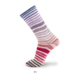 Katia Infinity Symmetric Socks 91 Bruin-Fuchsia-Paars