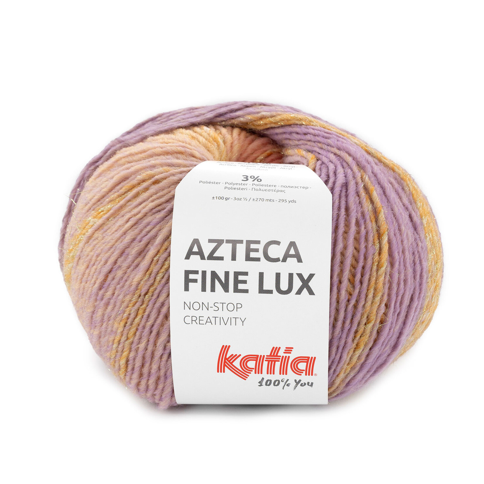Katia Azteca Fine Lux 418 Kauwgomroze-Paars