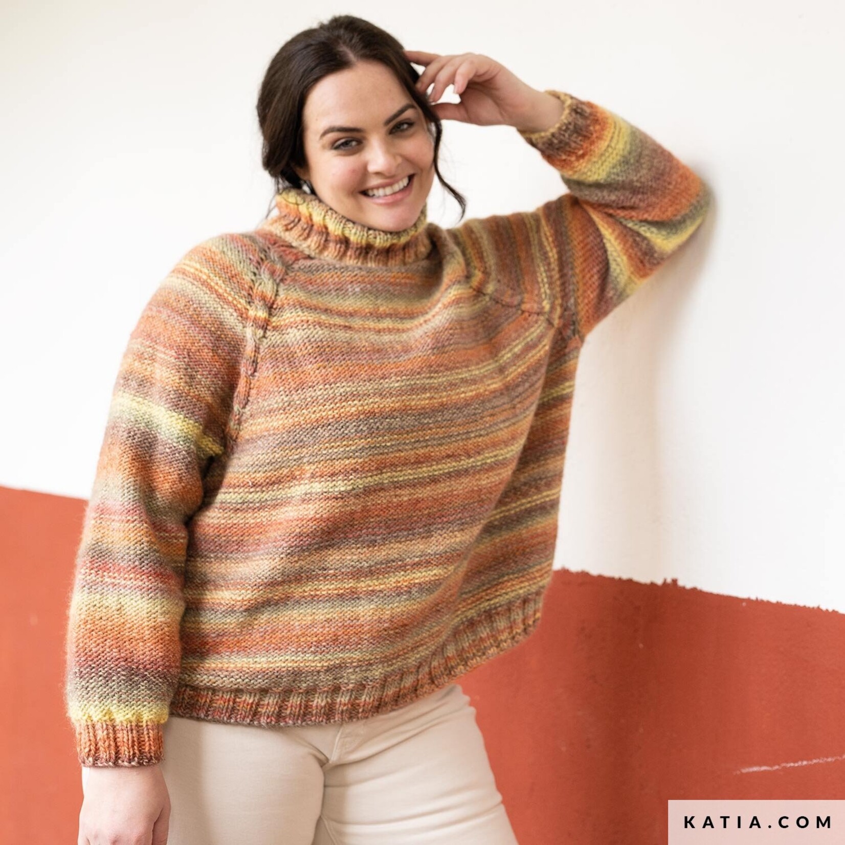 Katia Azteca 7895  Blauw-Groen-Rood