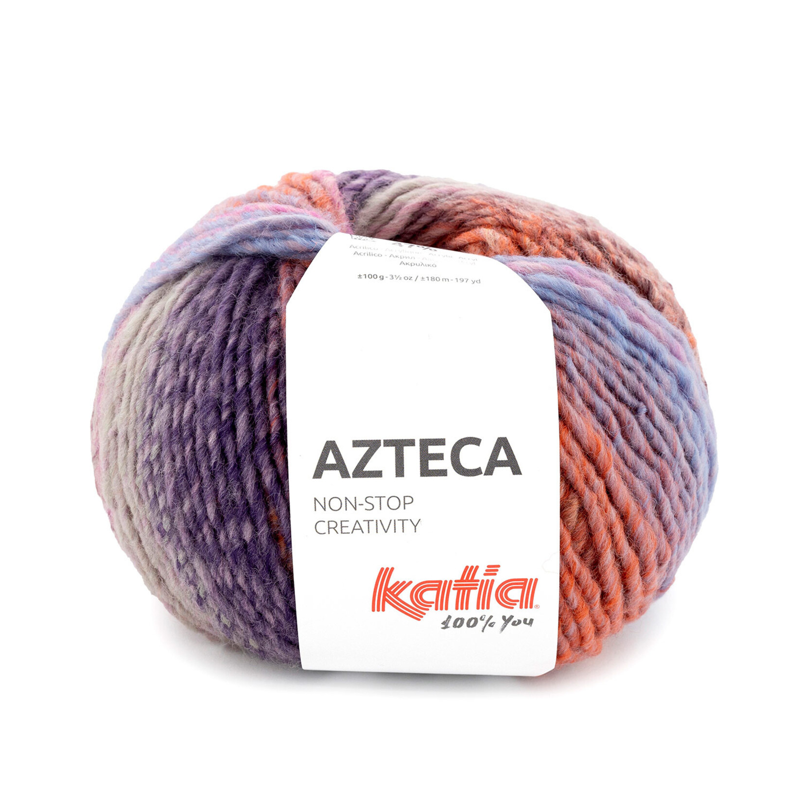 Katia Azteca 7896 Kauwgom Roze-Lila-Oranje