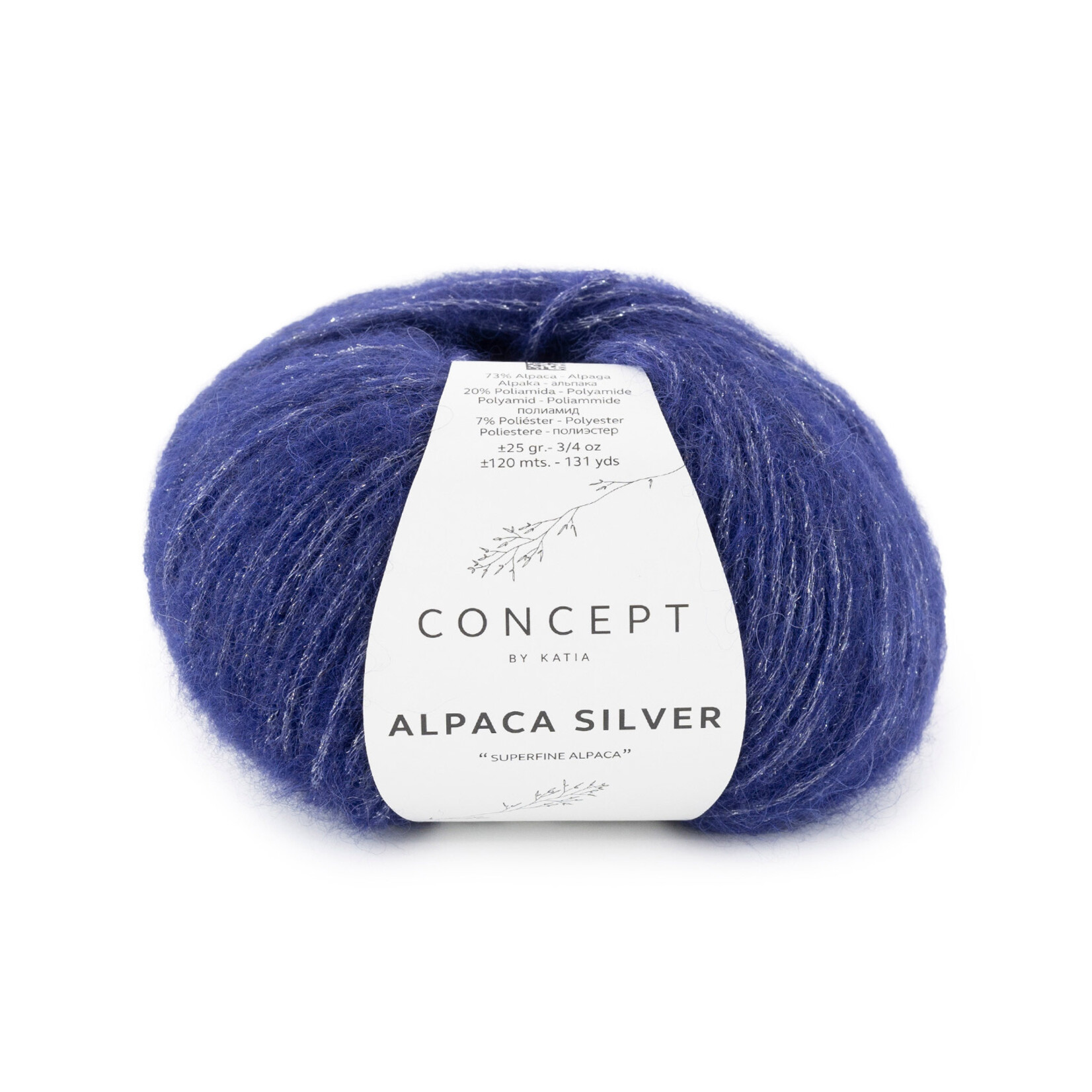 Katia Alpaca Silver 283 Donkerblauw-Zilver