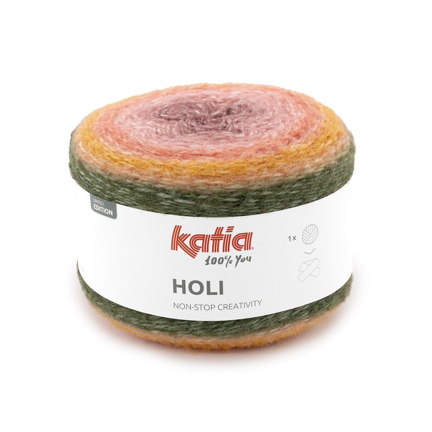 Katia Holi 504 Kaki-Oranje-Roze