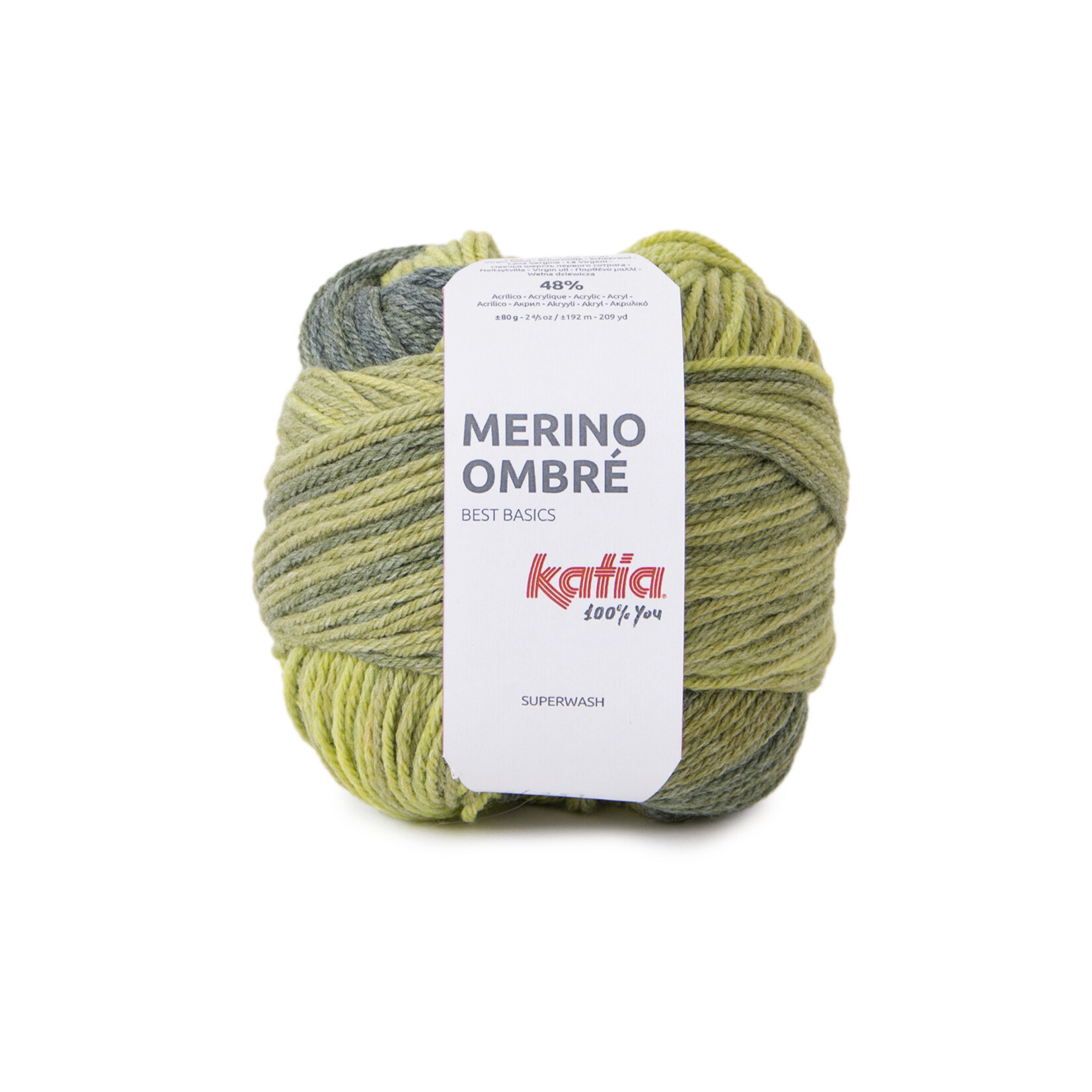 Katia Merino Ombre 253 Pistache-Donkergroen