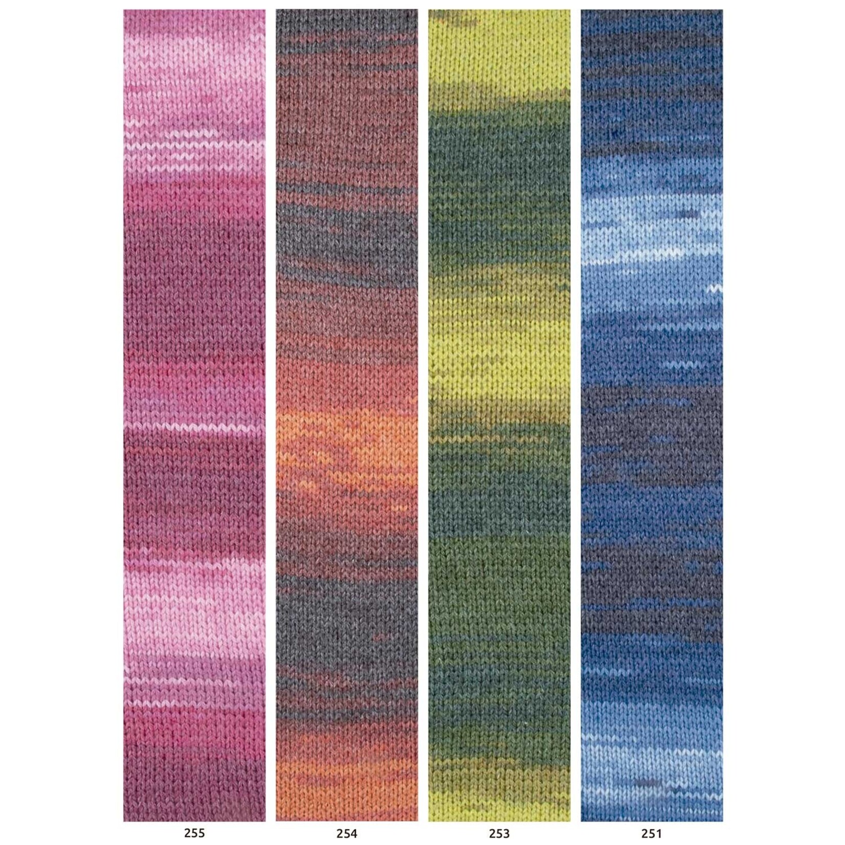 Katia Merino Ombre 255 Roze-Donkerroze