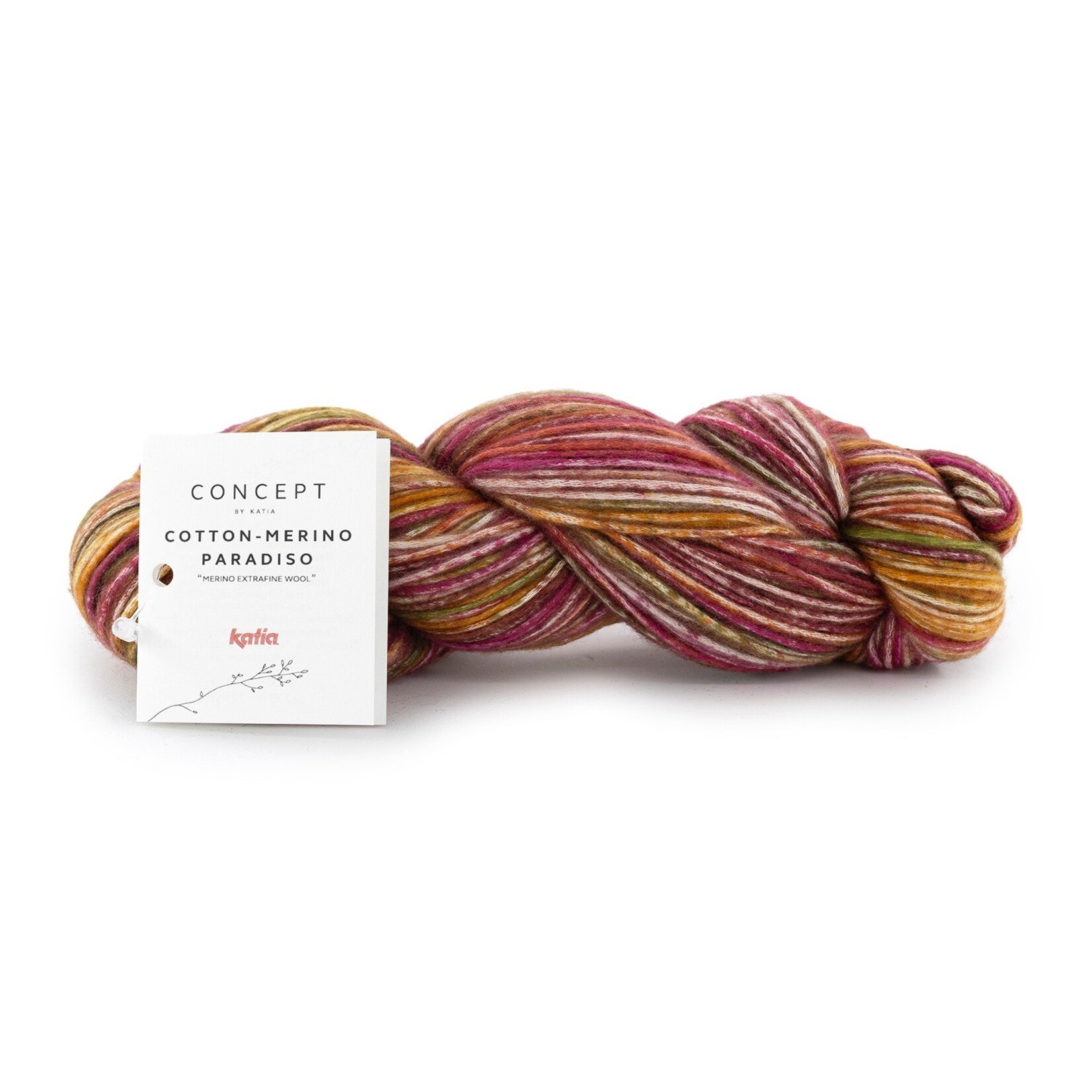 Katia Cotton Merino Paradiso 301 Paars-Oker-Groen