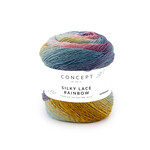 Katia Silky Lace Rainbow 303 Roze-Waterblauw-Oker