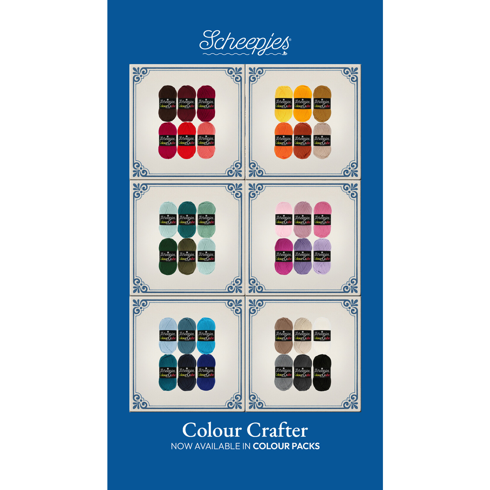 Scheepjes Colour Crafter Colour Pack 6x50 gram