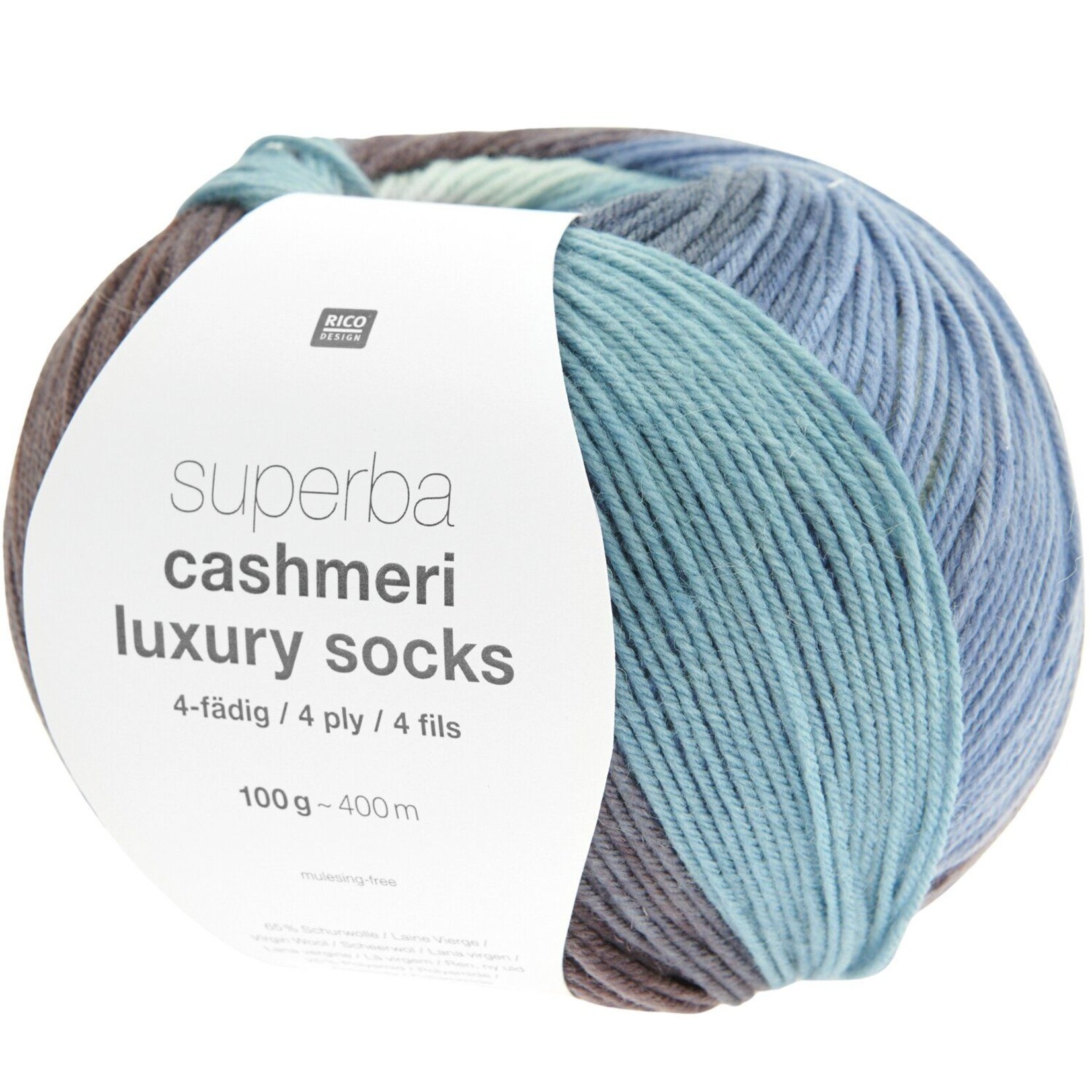 Rico Cashmeri Luxury Socks 35 Bay Blues