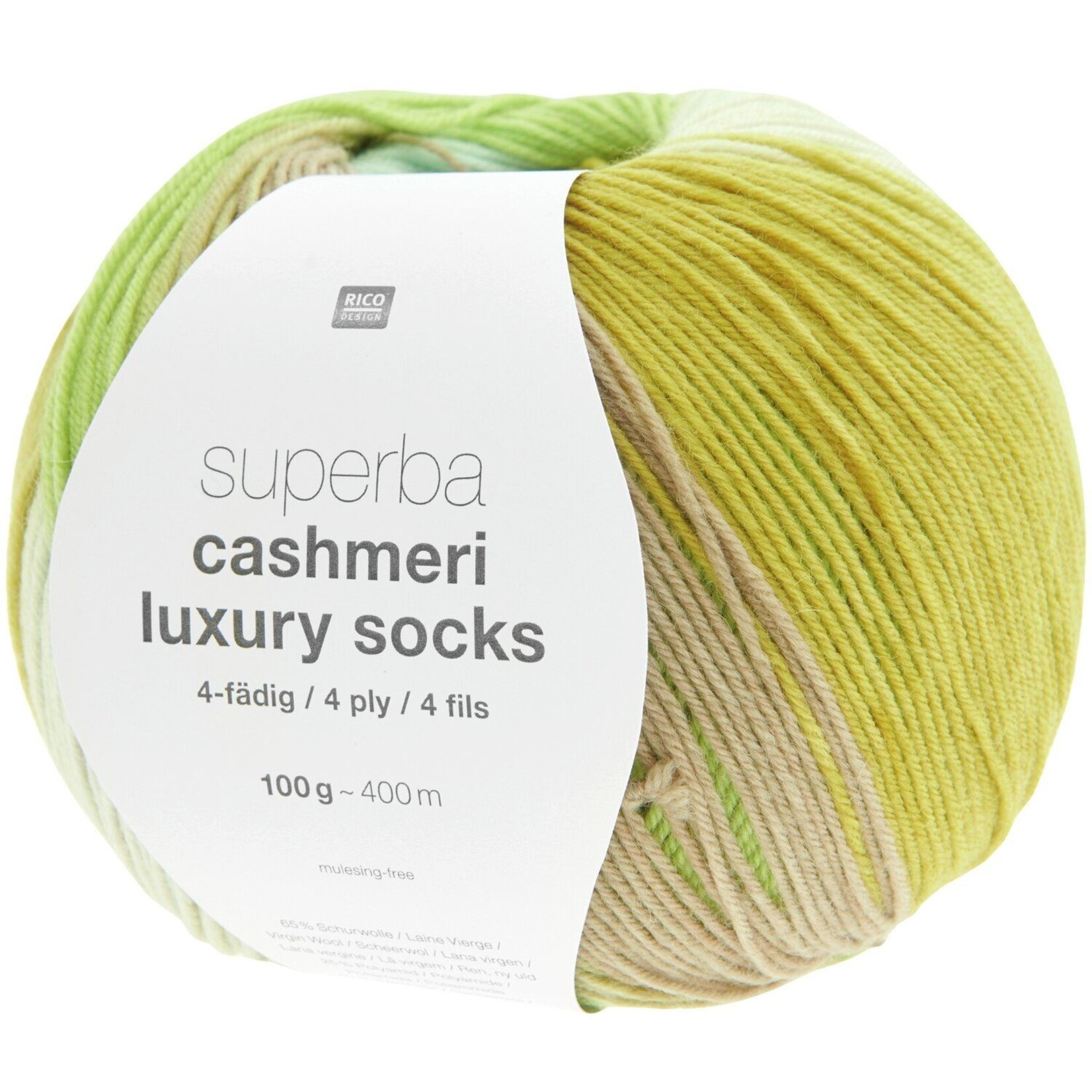 Rico Cashmeri Luxury Socks 39 Fresh Lime