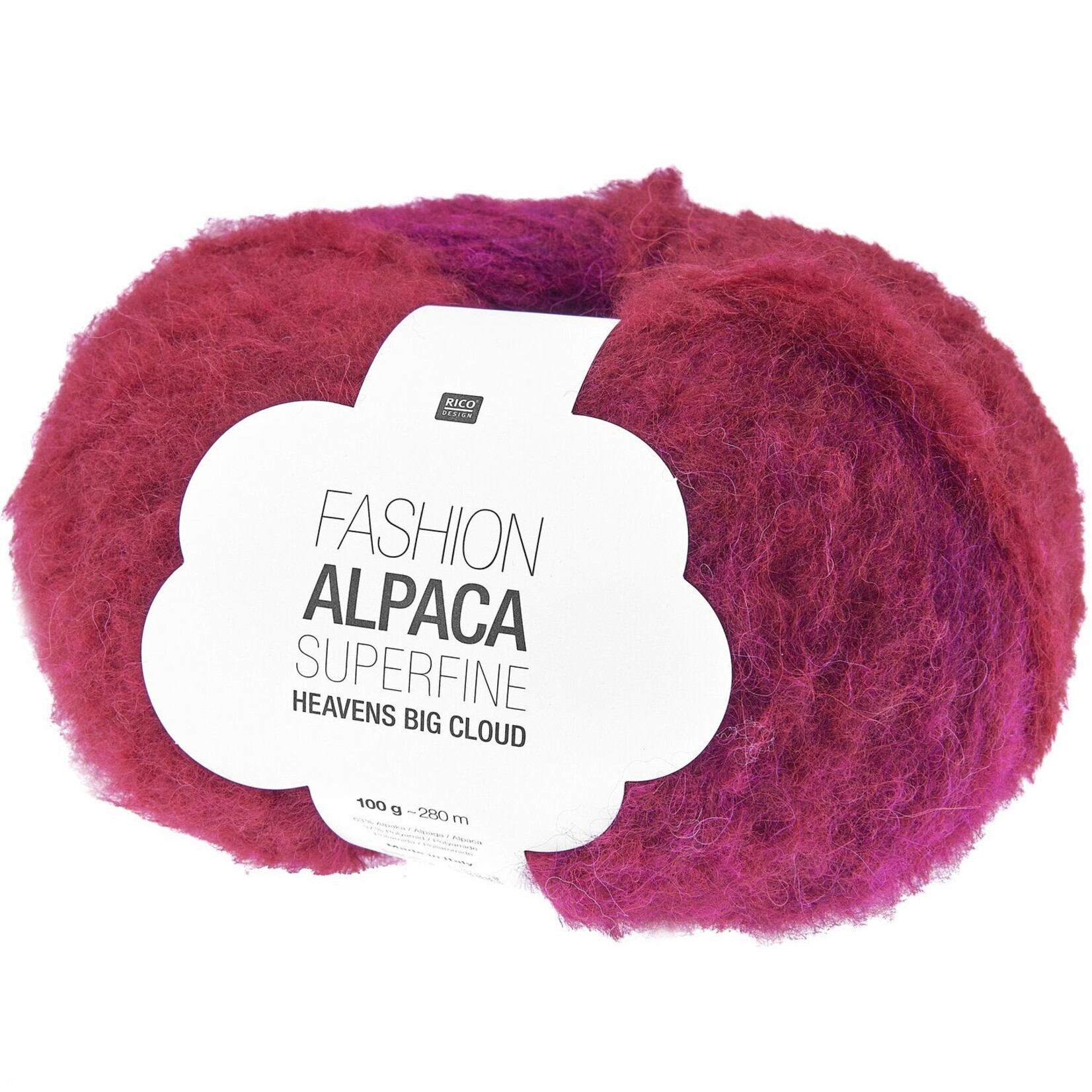 Rico Alpaca Superfine Heavens Big Cloud 8 Red Berries