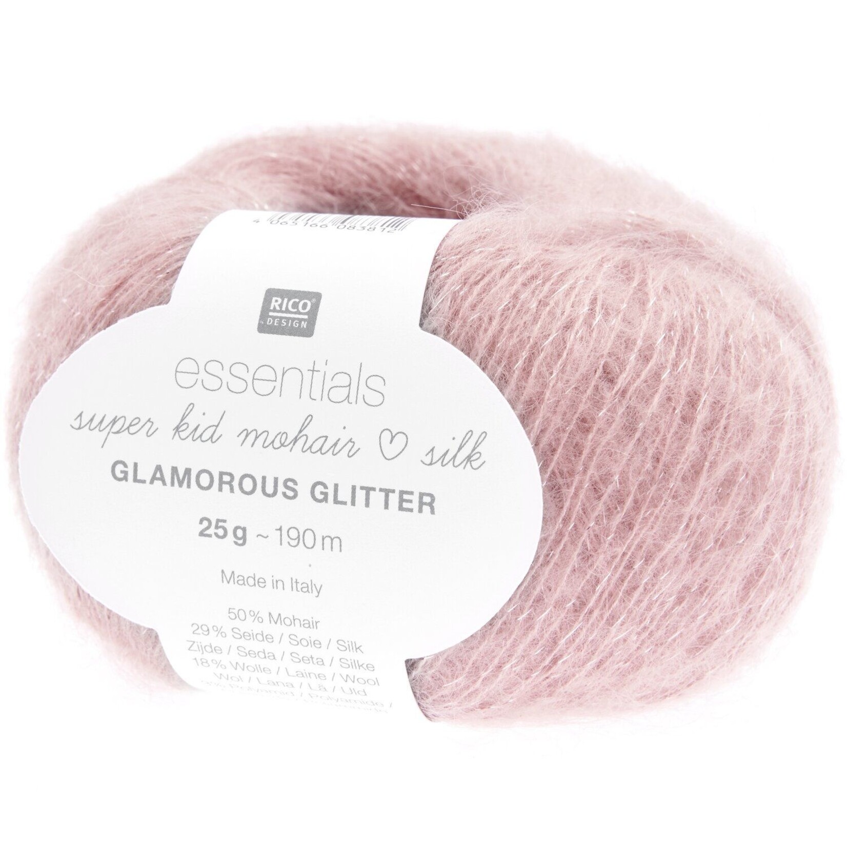 Rico Super Kid Mohair Loves Silk Glamorous Glitter 8 Berry