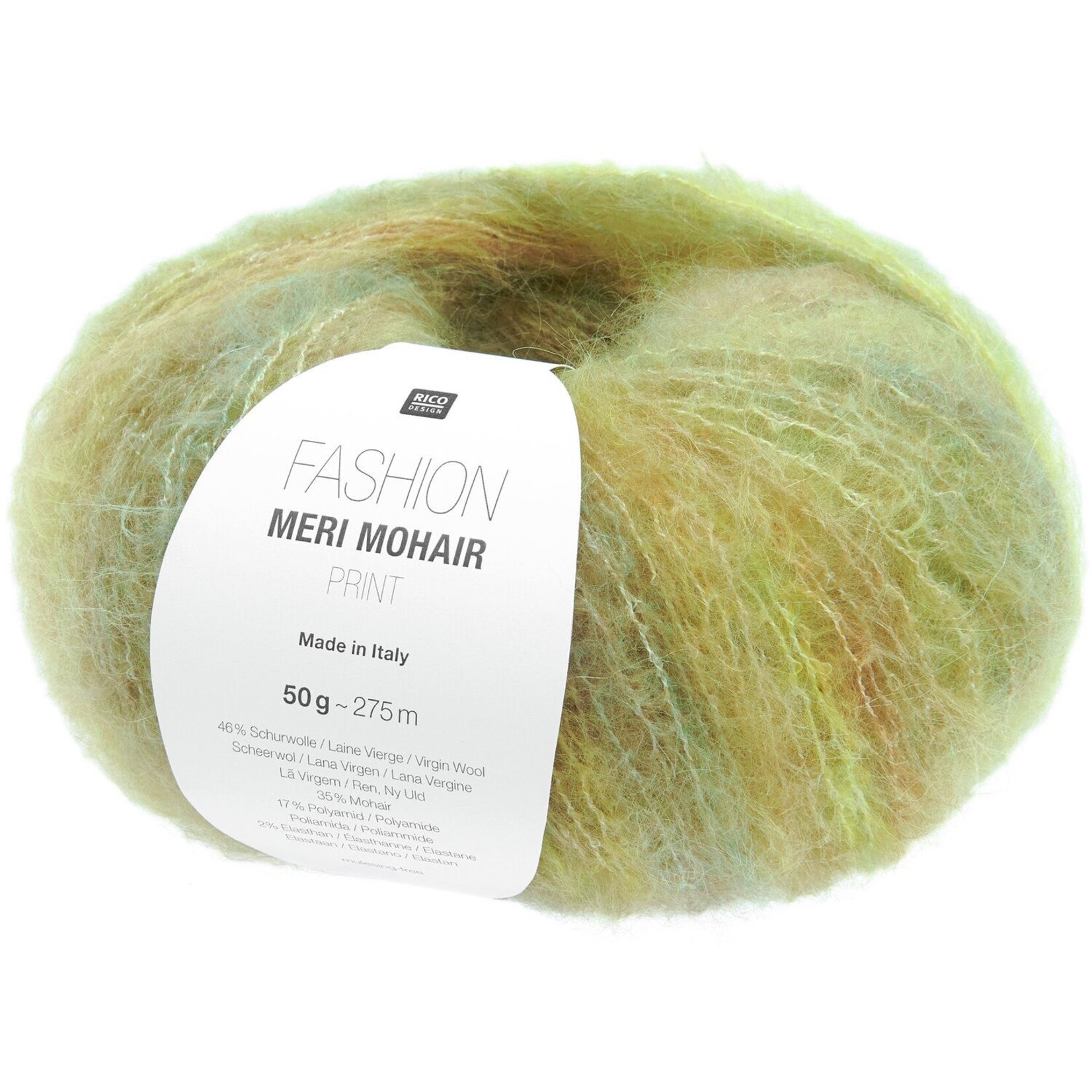 Rico Meri Mohair Print 1 Fresh Lime