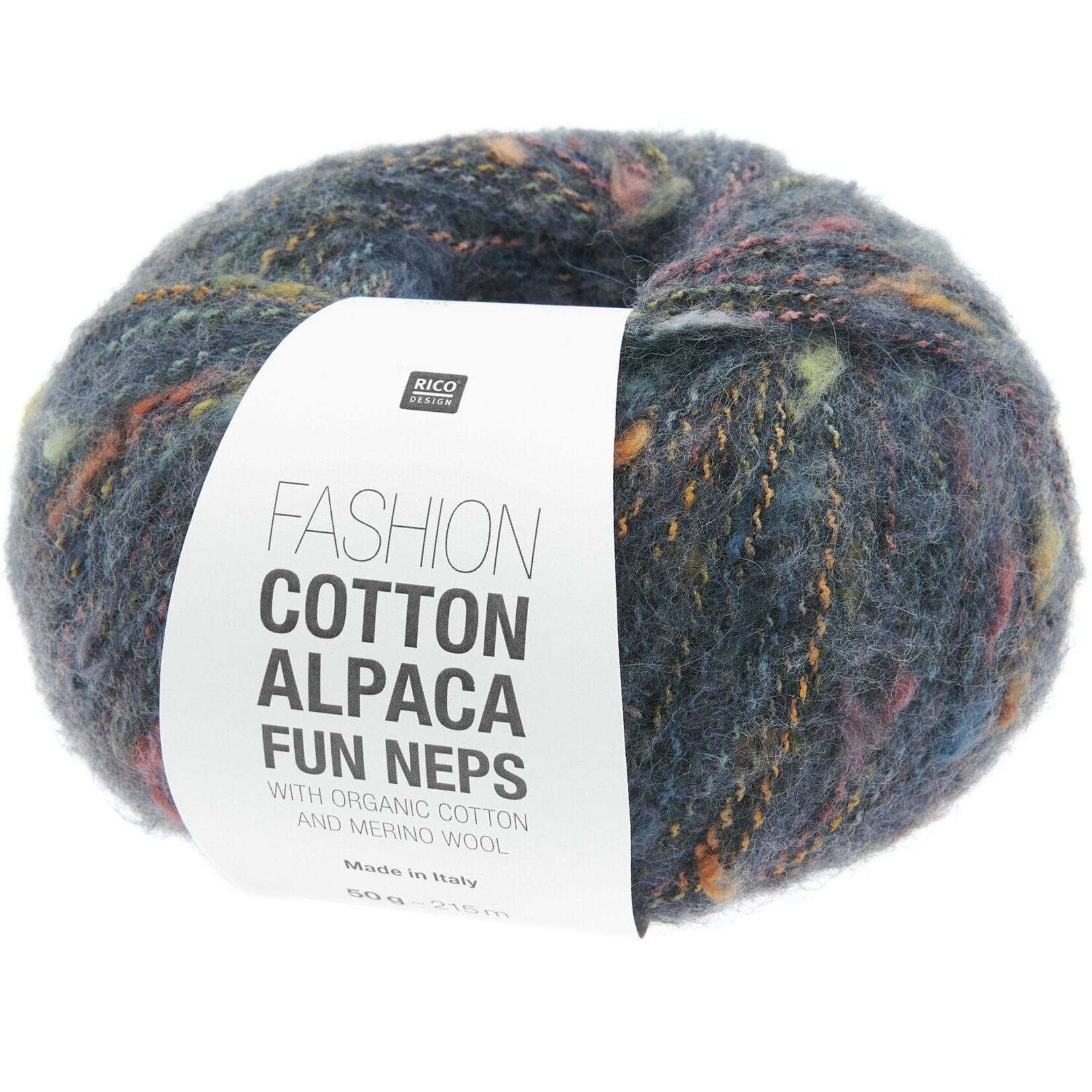 Rico Cotton Alpaca Fun Neps 5 Navy Blue