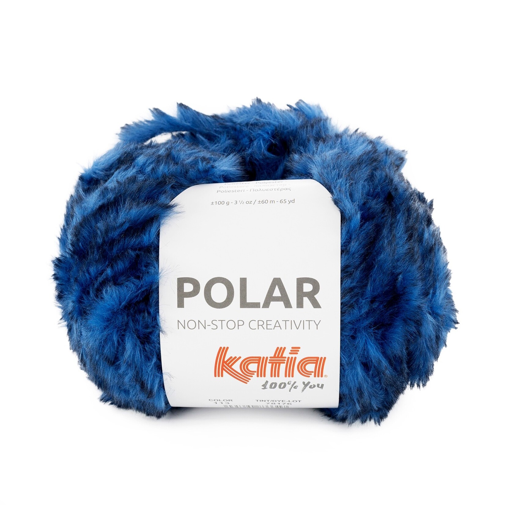 Katia Polar 113 Zwart-Perzisch blauw