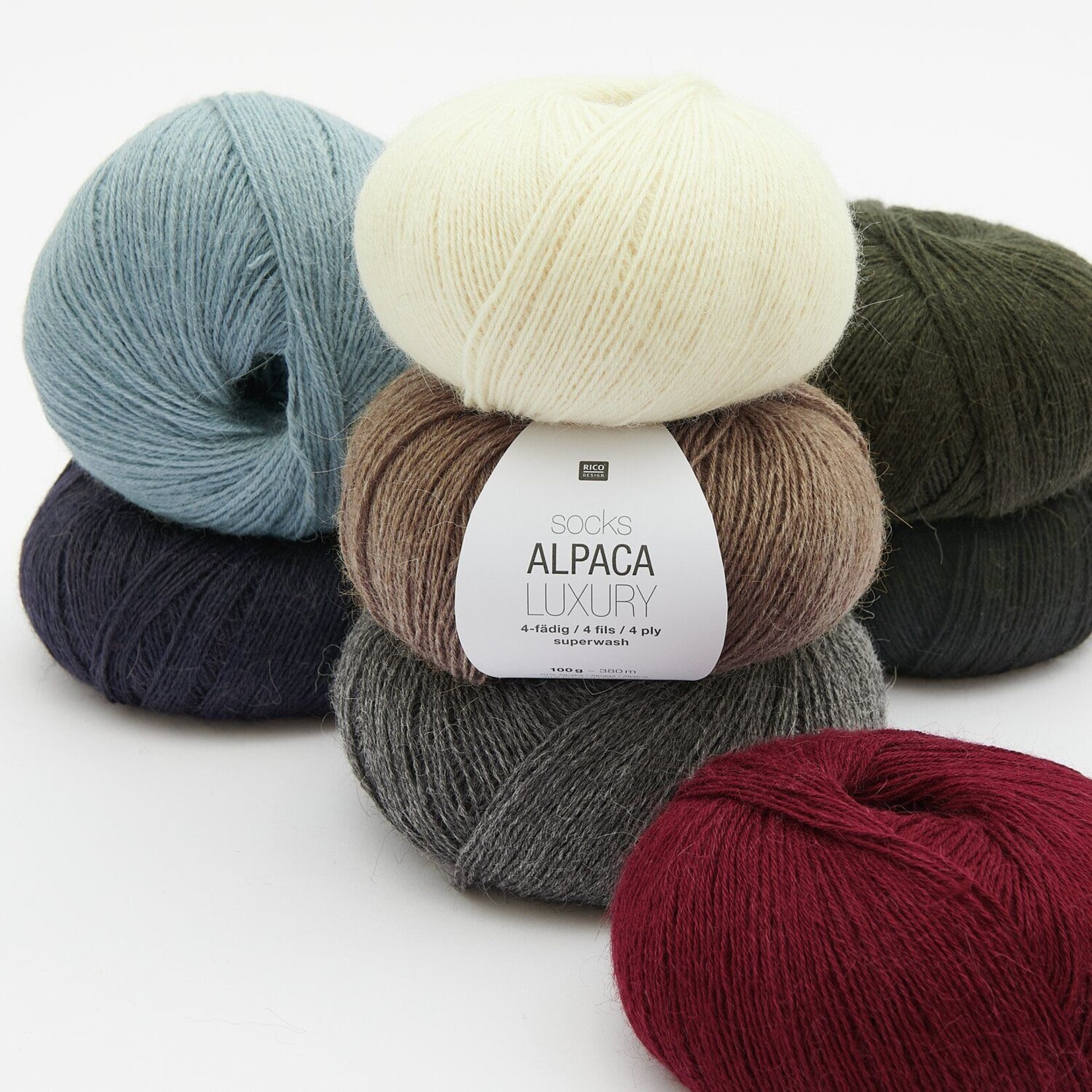 Rico Socks Alpaca Luxury 3 Burgundy