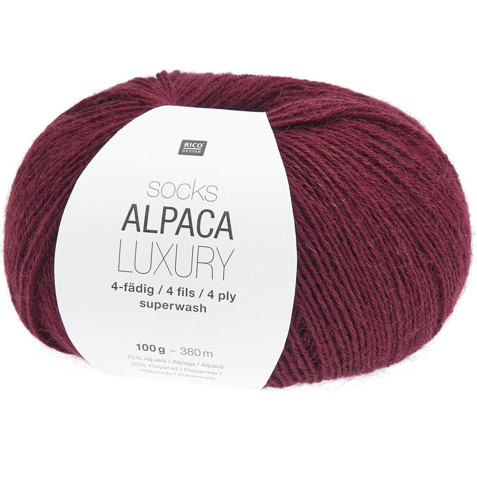 Rico Socks Alpaca Luxury 3 Burgundy