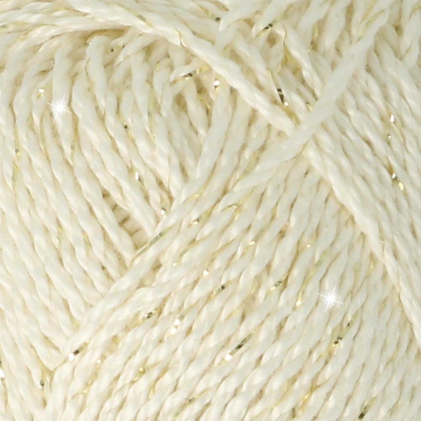 Scheepjes Catona Shine 105-G Bridal White - Gold