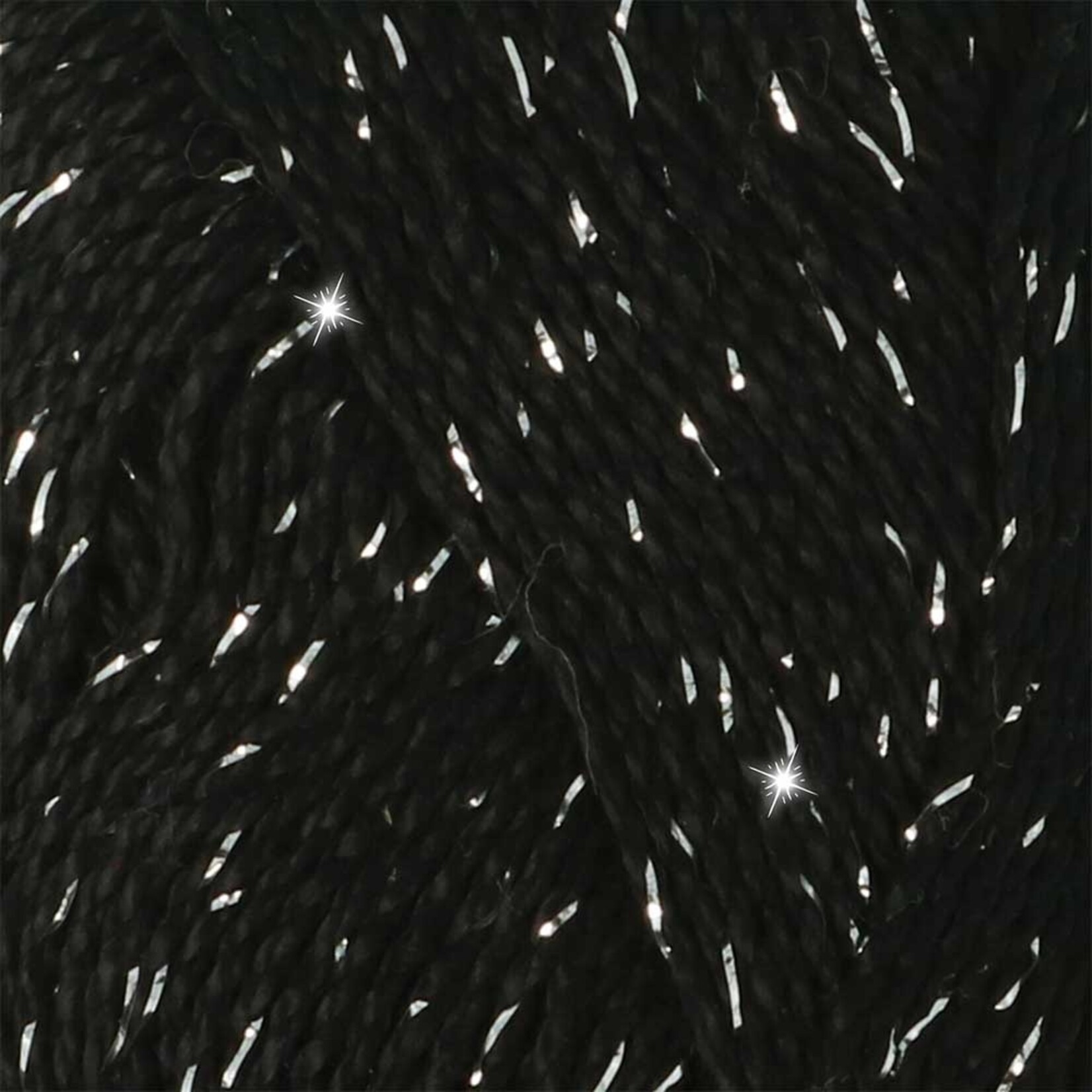 Scheepjes Catona Shine 110-S Jet Black - Silver