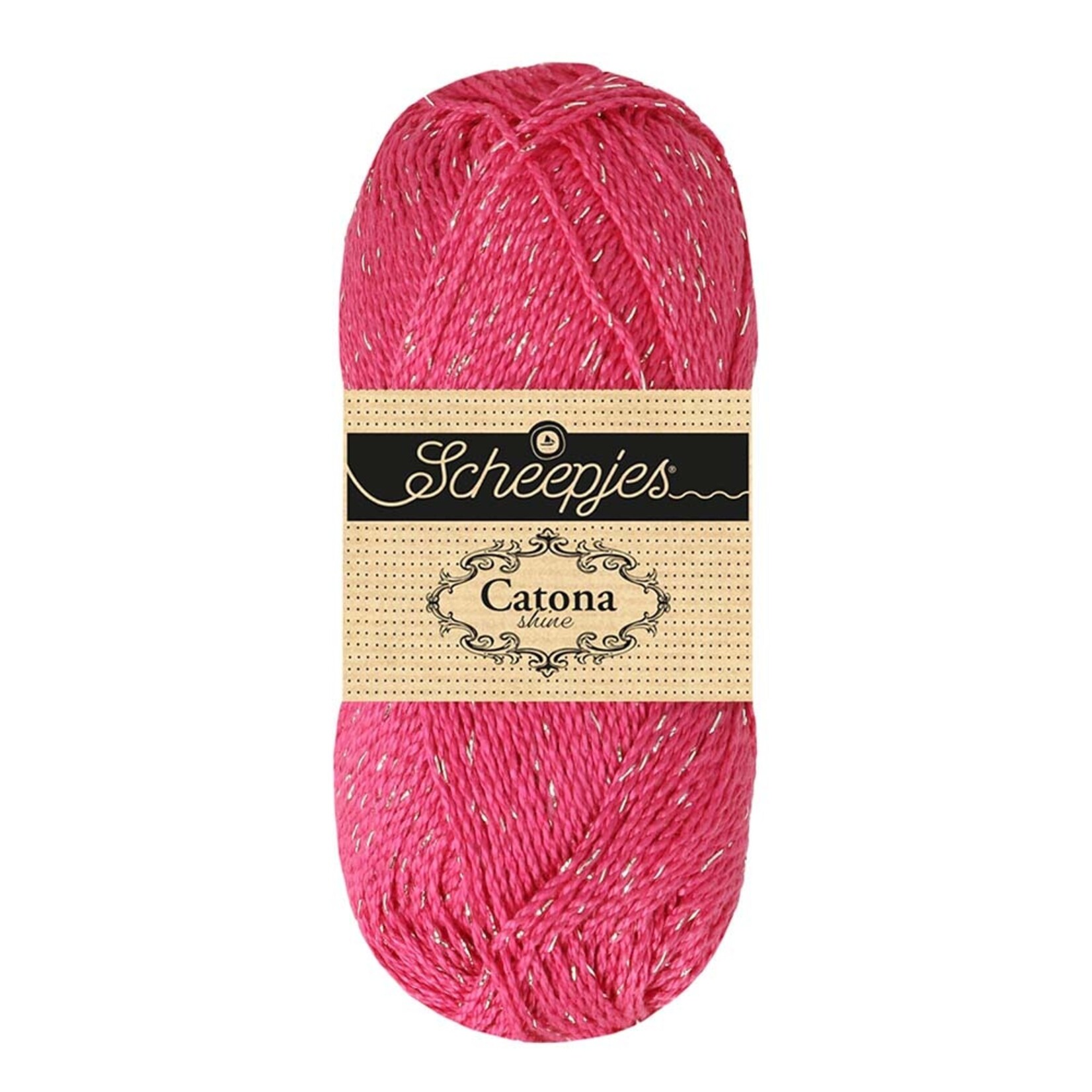Scheepjes Catona Shine 114-S Shocking Pink - Silver