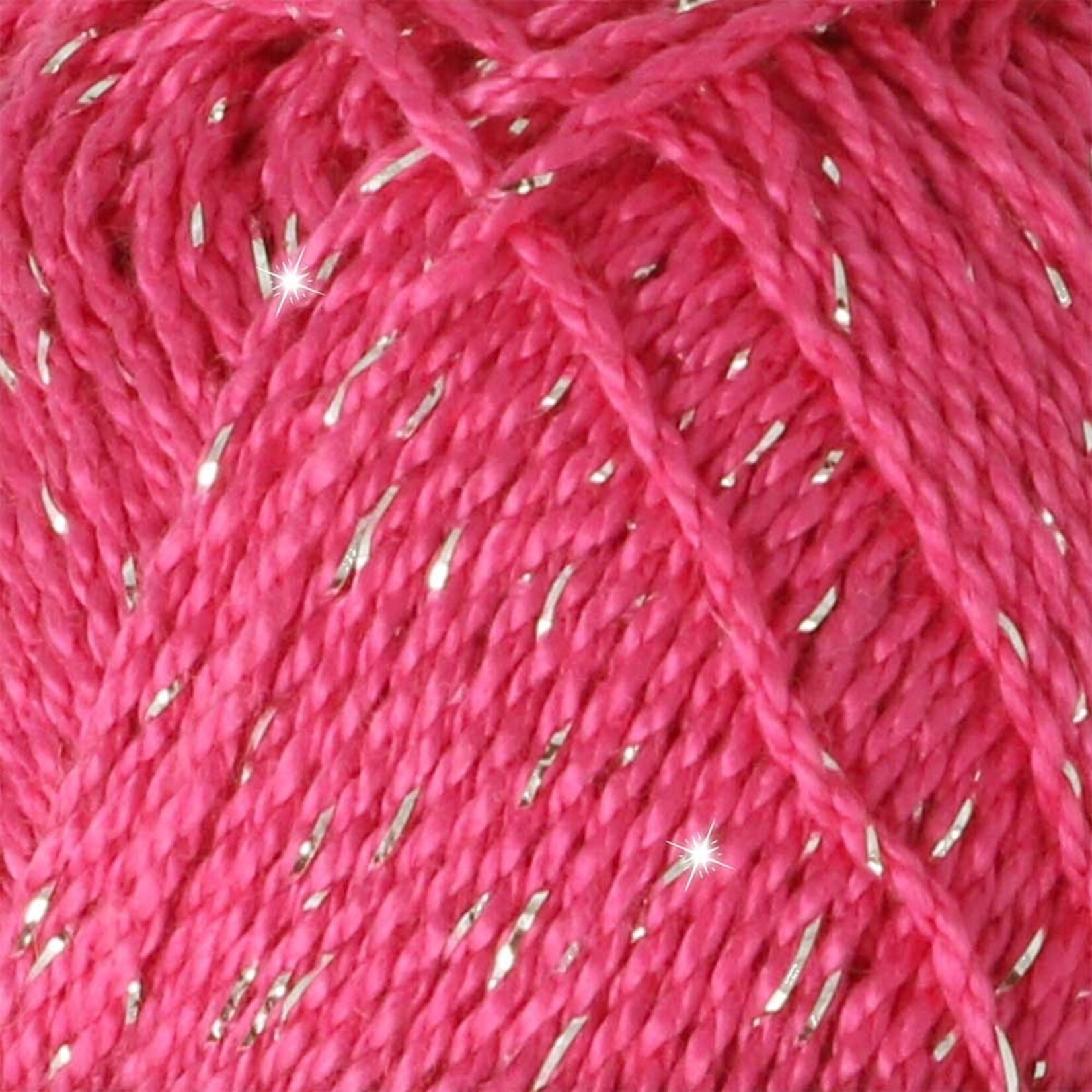 Scheepjes Catona Shine 114-S Shocking Pink - Silver