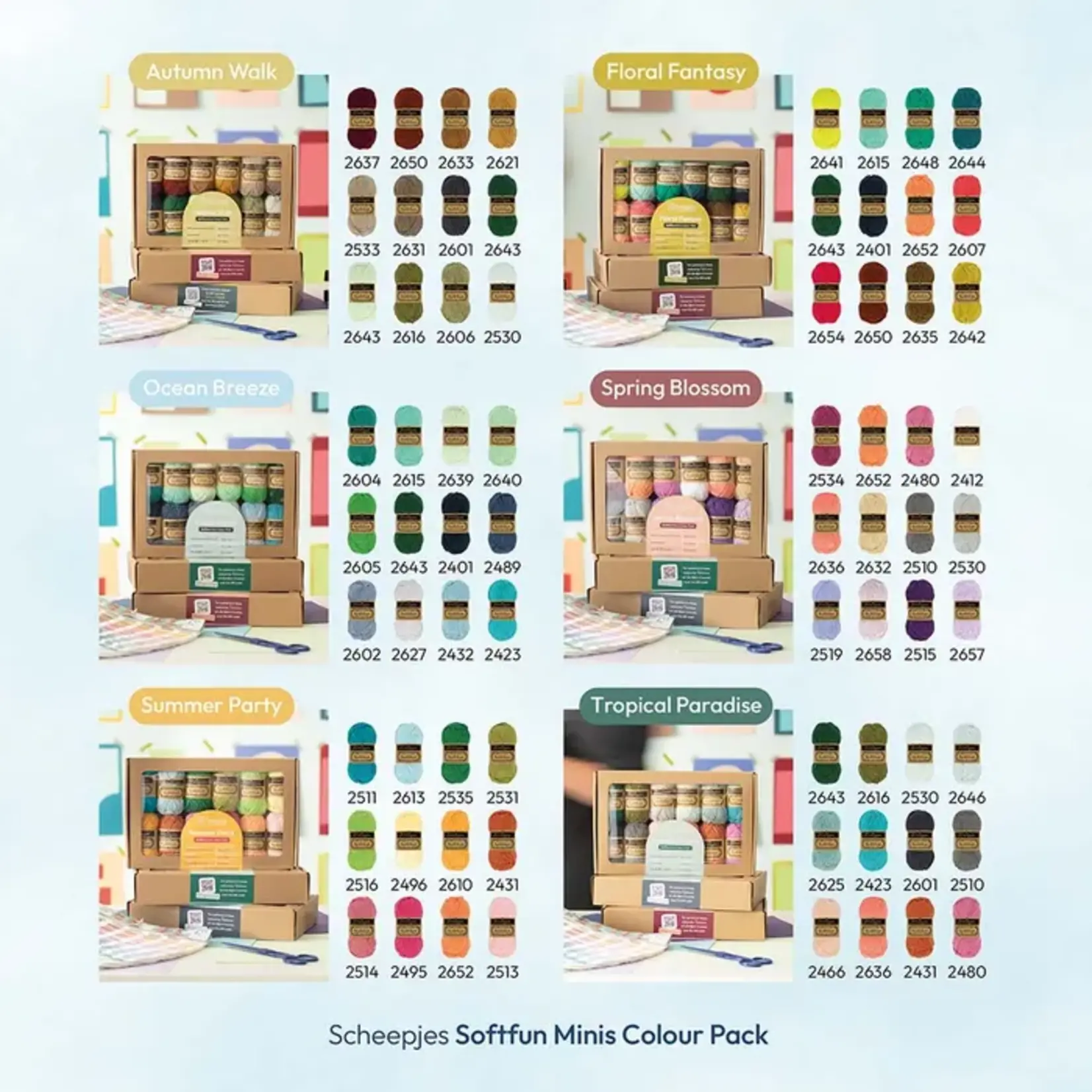 Scheepjes Softfun Colour Pack diverse kleuren