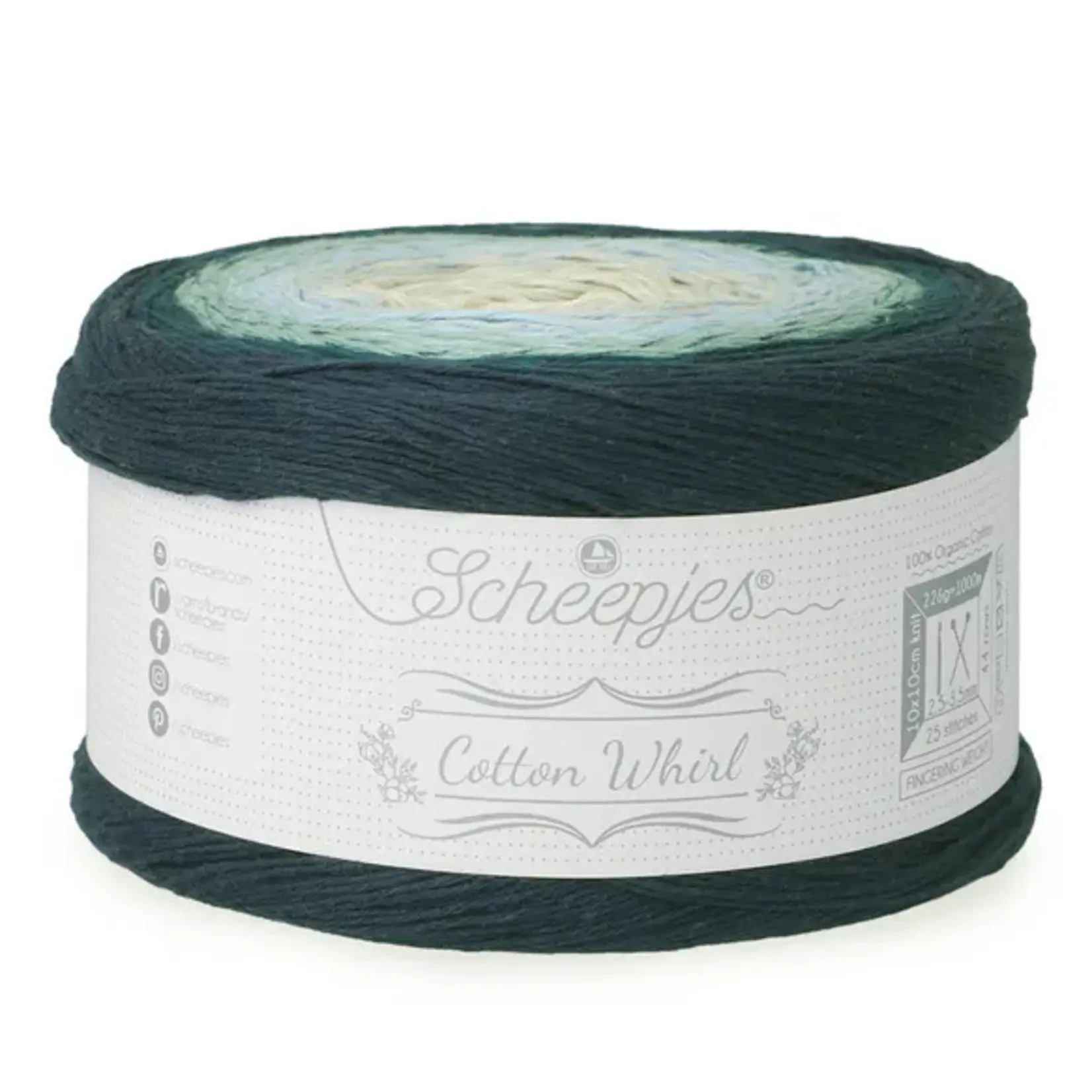 Scheepjes Cotton Whirl 731 Blueberry Swirl