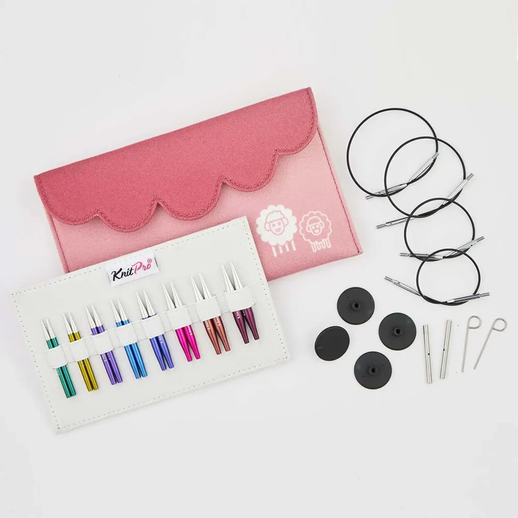 Knitpro Zing verwisselbare korte breipunten 5 cm set