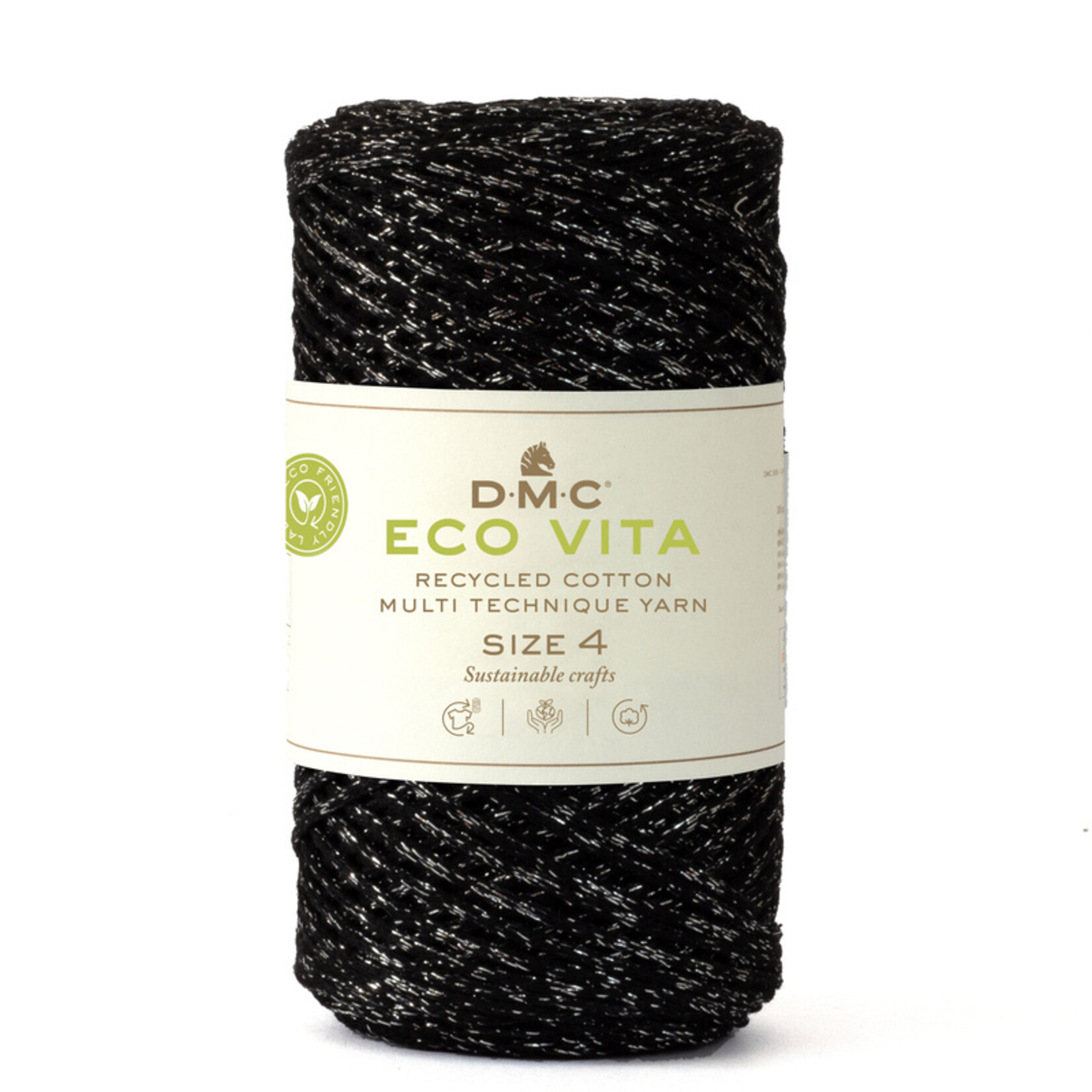 DMC Nova Vita 4 Metallic 721 Zwart