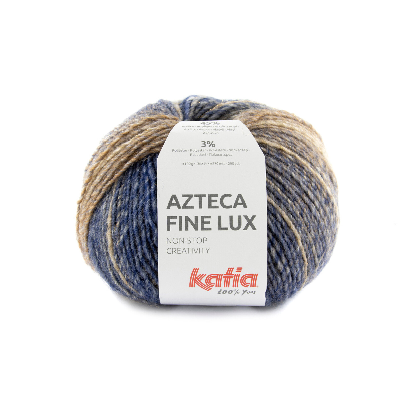 Katia Azteca Fine Lux 410 Groenblauw-Bruin-Kaki