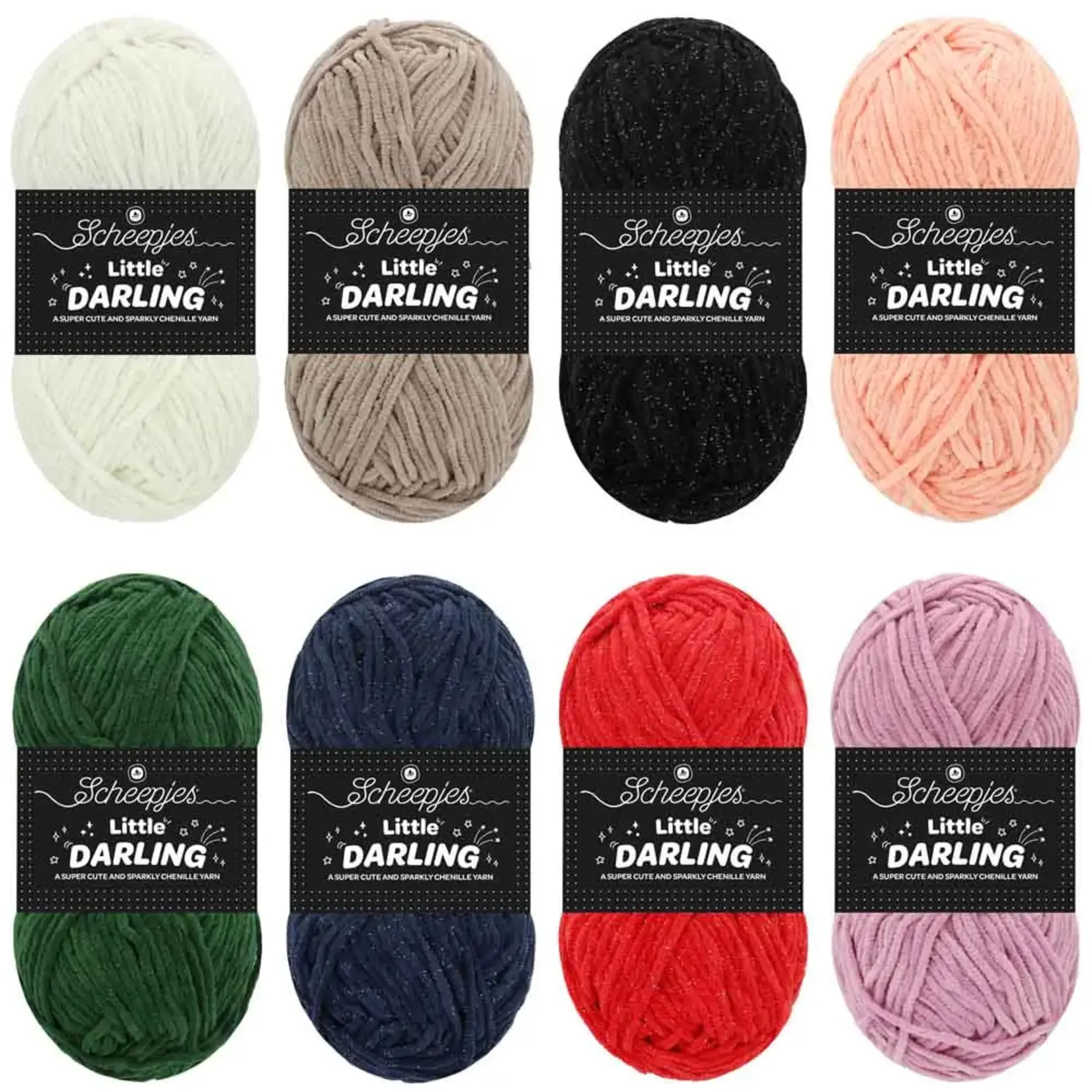 Scheepjes Little Darling Sparkle colour pack 8x25g