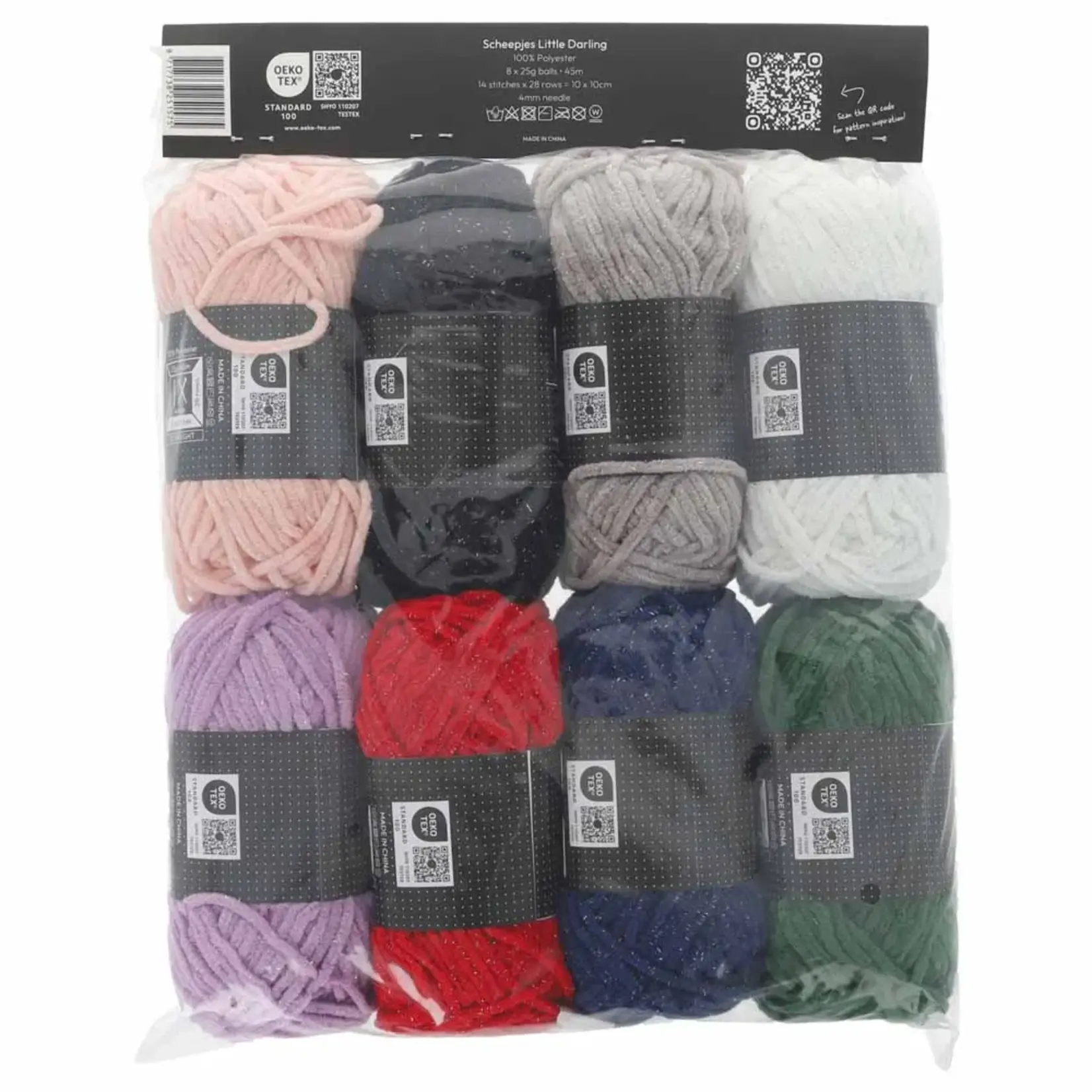 Scheepjes Little Darling Sparkle colour pack 8x25g