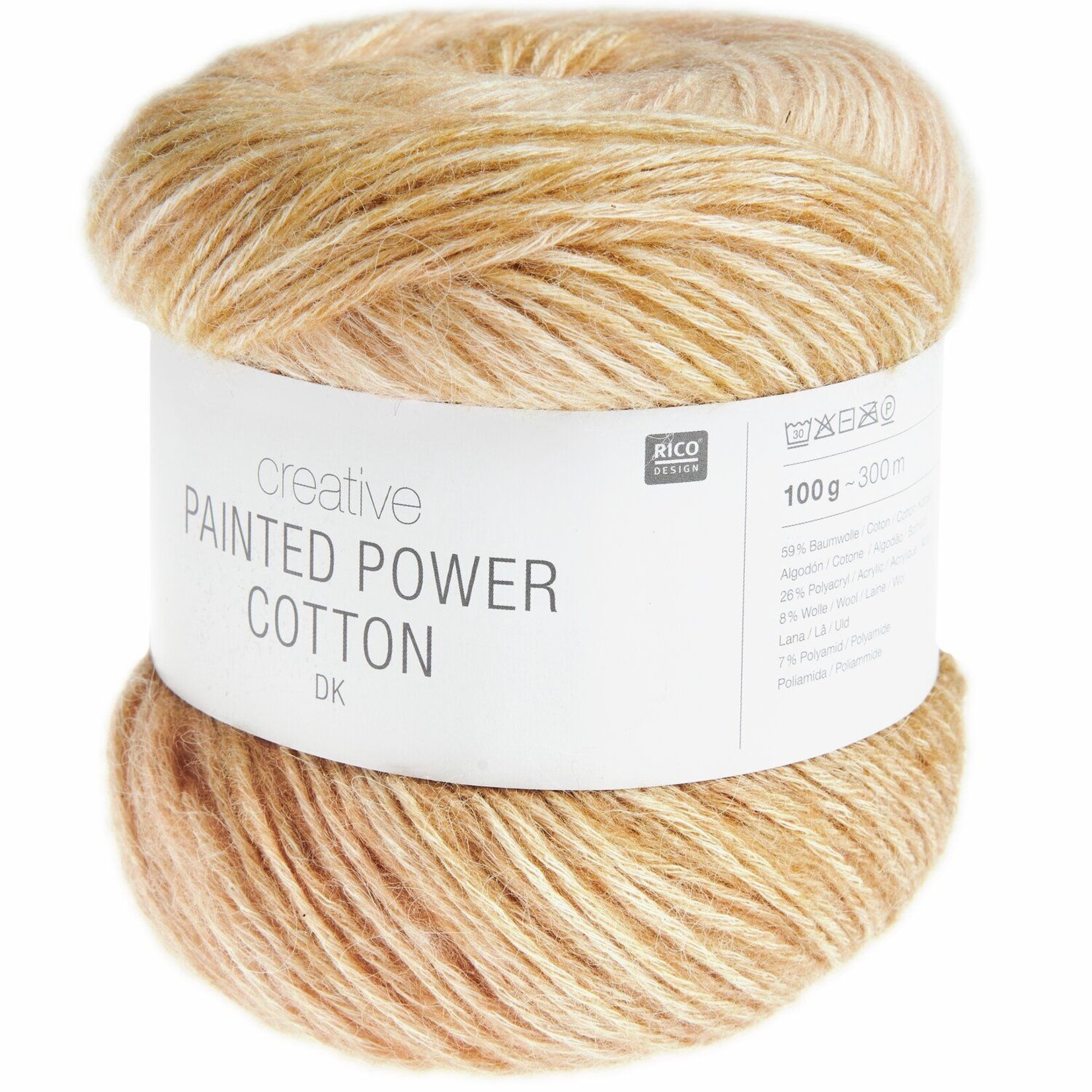 Rico Painted Power Cotton 9 Dark Peaches