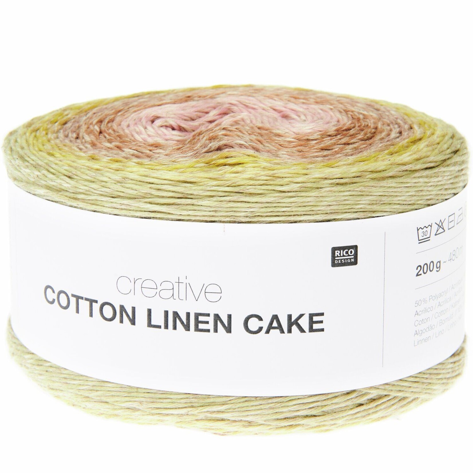 Rico Cotton Linen Cake 2 Spring Shades