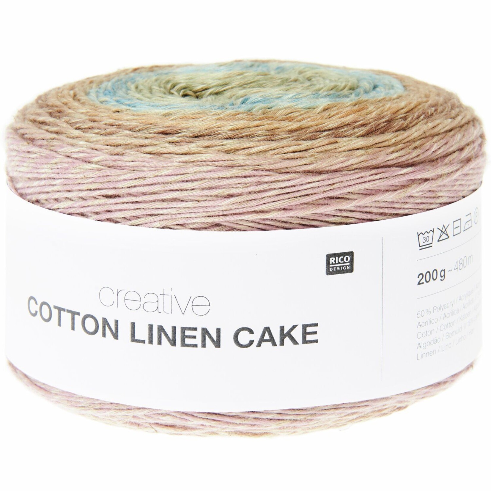 Rico Cotton Linen Cake 3 Warm Shades