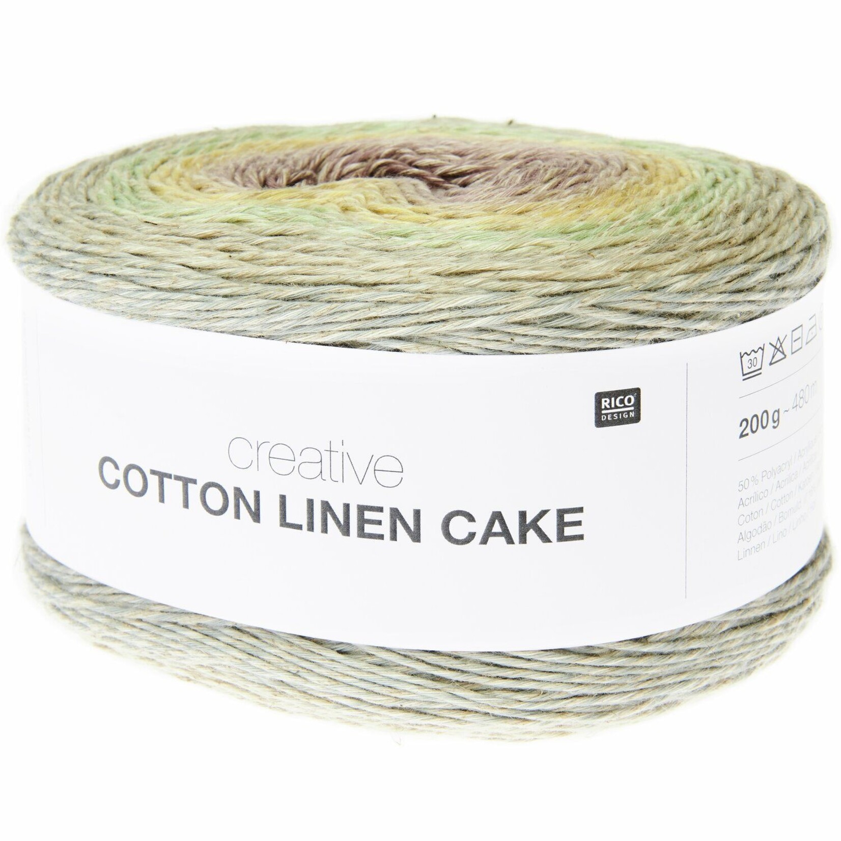 Rico Cotton Linen Cake 6 Retro Shades