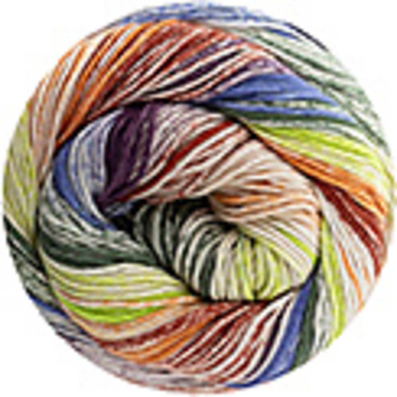 Katia Fair Cotton Arlequino 252 Paars-Oranje-Groen