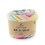 Katia Fair Cotton Arlequino 253 Oker-Kauwgomroze-Olieverf