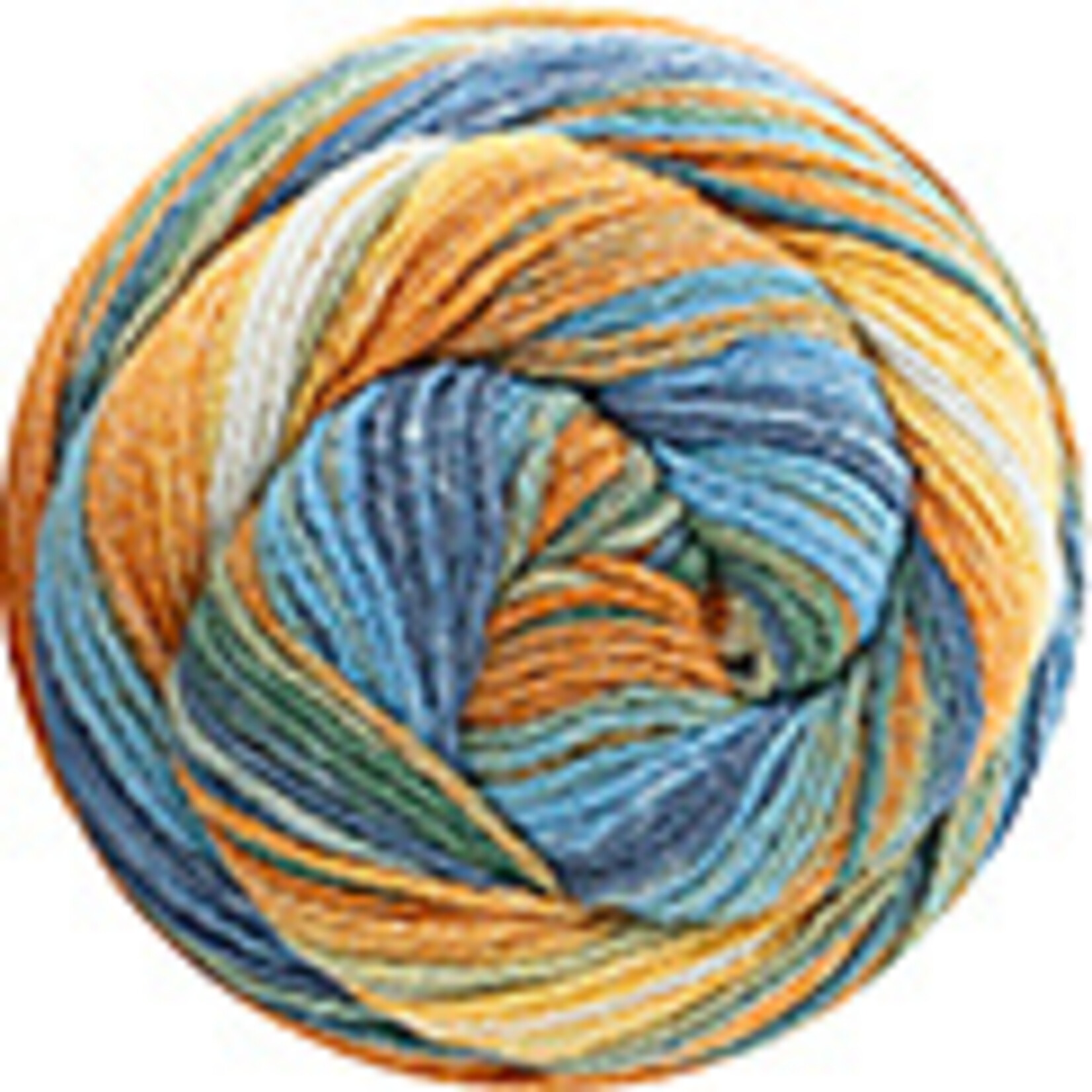 Katia Fair Cotton Stretch 101 Oranje-Groen-Blauw