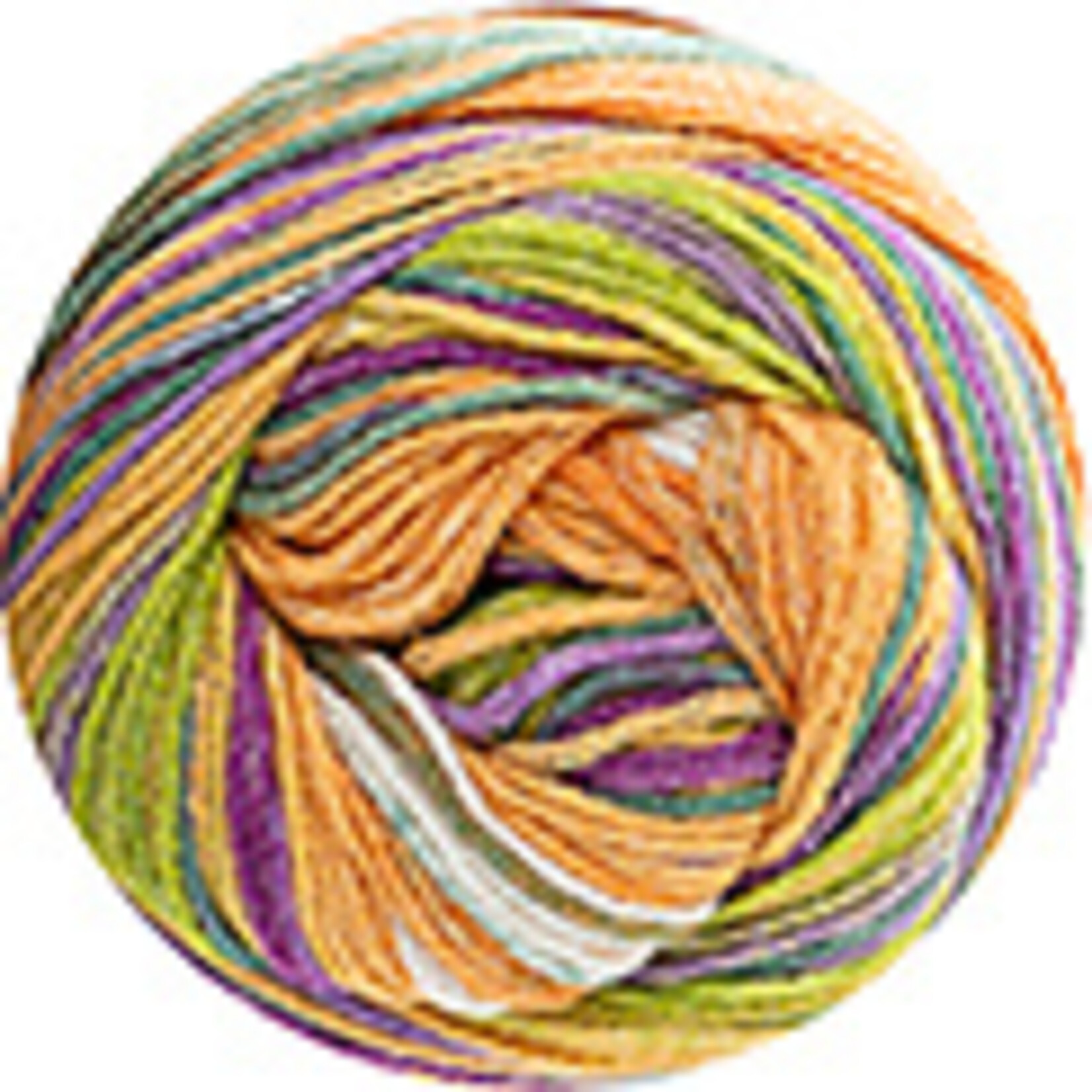 Katia Fair Cotton Stretch 105 Paars-Groen-Oranje