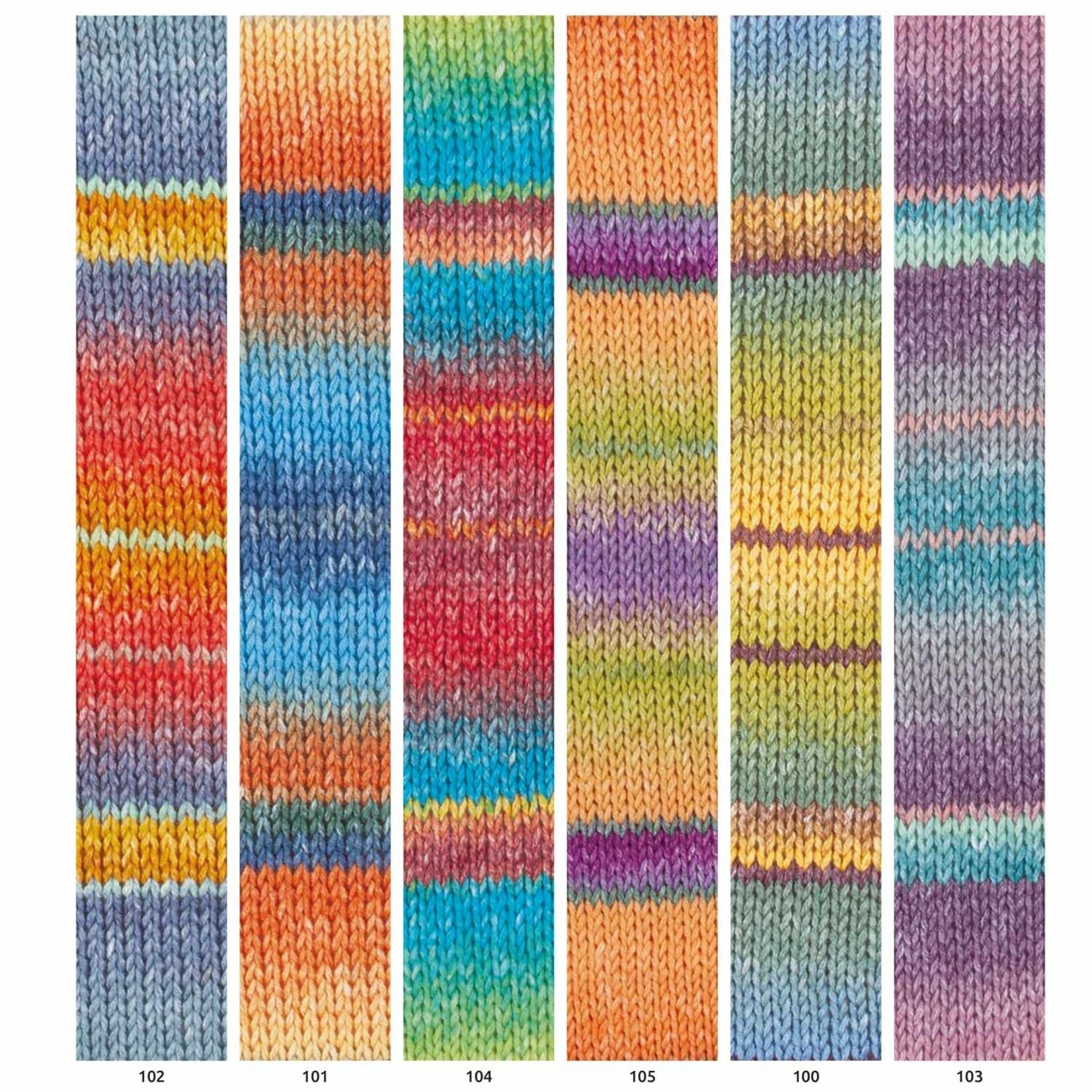 Katia Fair Cotton Stretch 102 Koraal-Geel-Olieverf