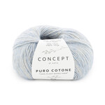 Katia Puro Cotone 63 Cyaanblauw