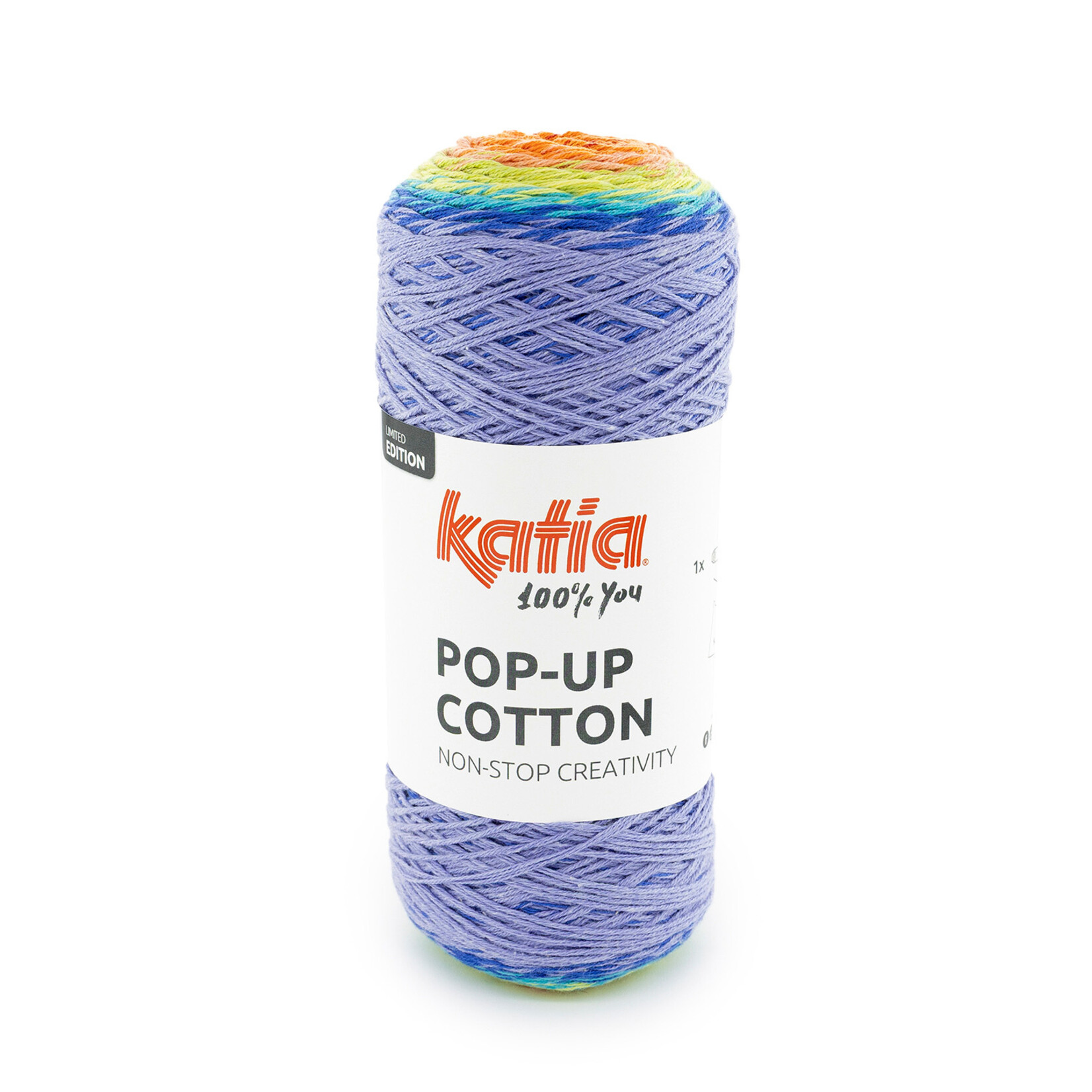Katia Pop-up Cotton 303 - Blauw-Rood-Oranje-Geel