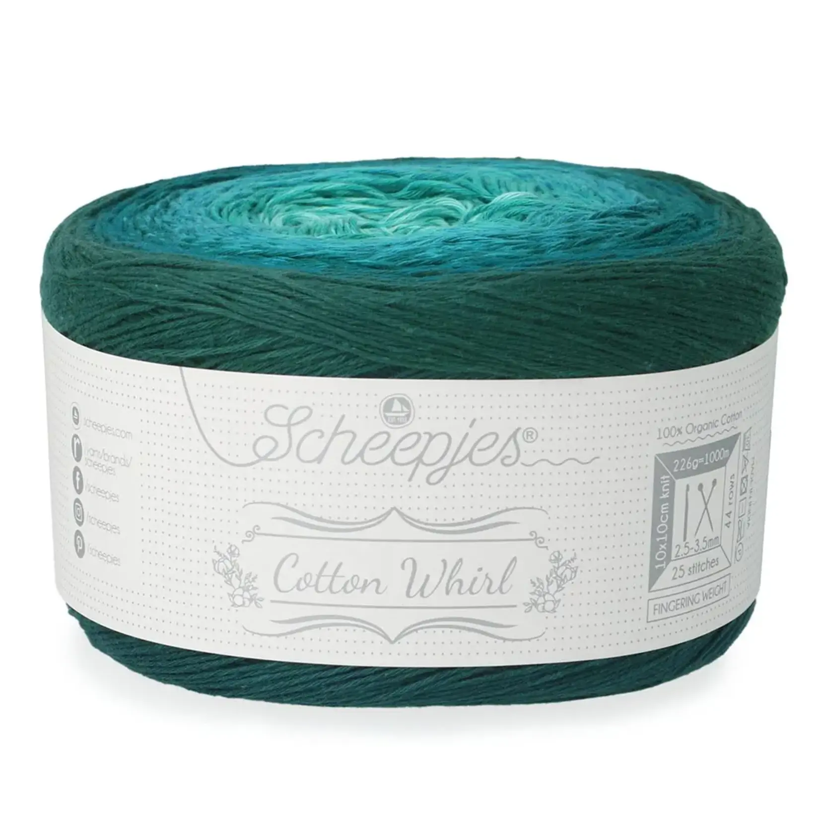 Scheepjes Cotton Whirl 737 Teal Tempest