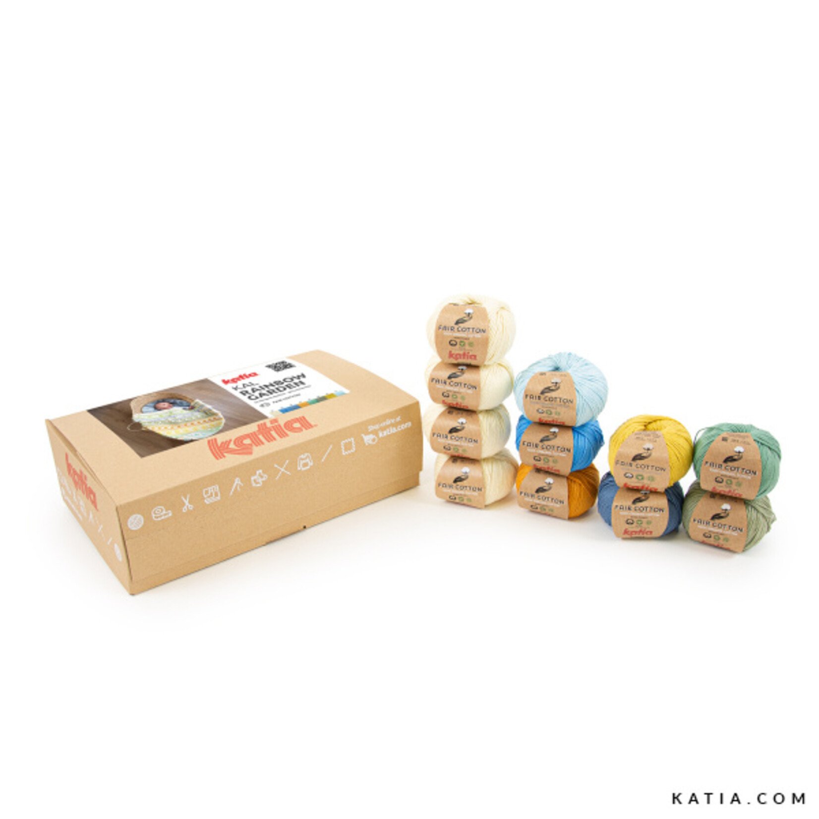 Katia Rainbow Garden KAL 2026 Kit – Katia Fair Cotton