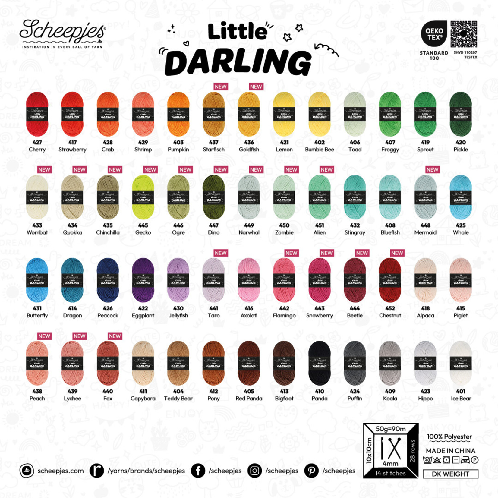 Scheepjes Little Darling  442 Flamingo